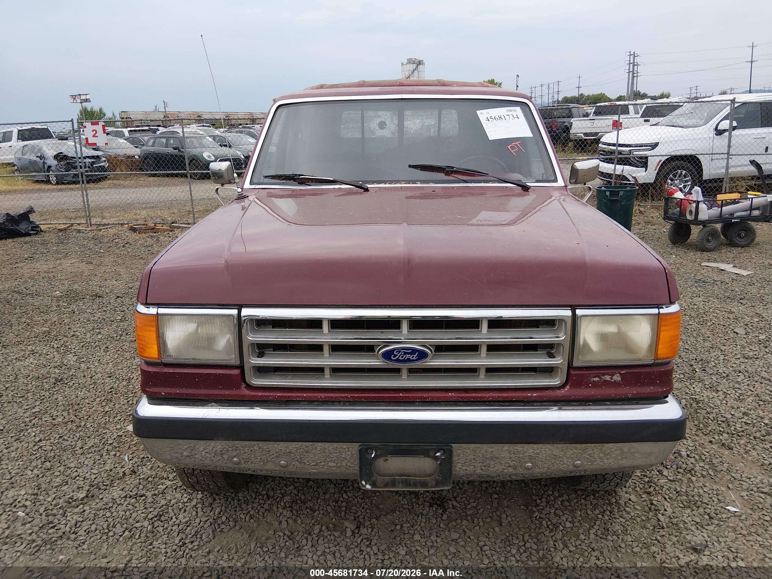 1988 Ford F250   Red vin: 2FTFF25N1JCB02586