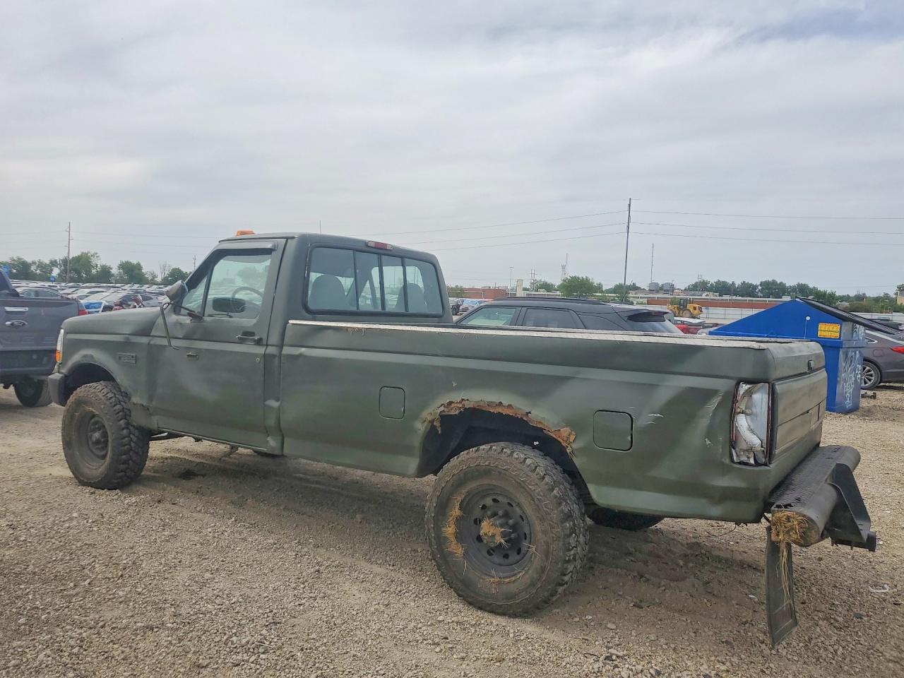 1996 Ford F250 Green vin: 2FTHF25F0TCA24418
