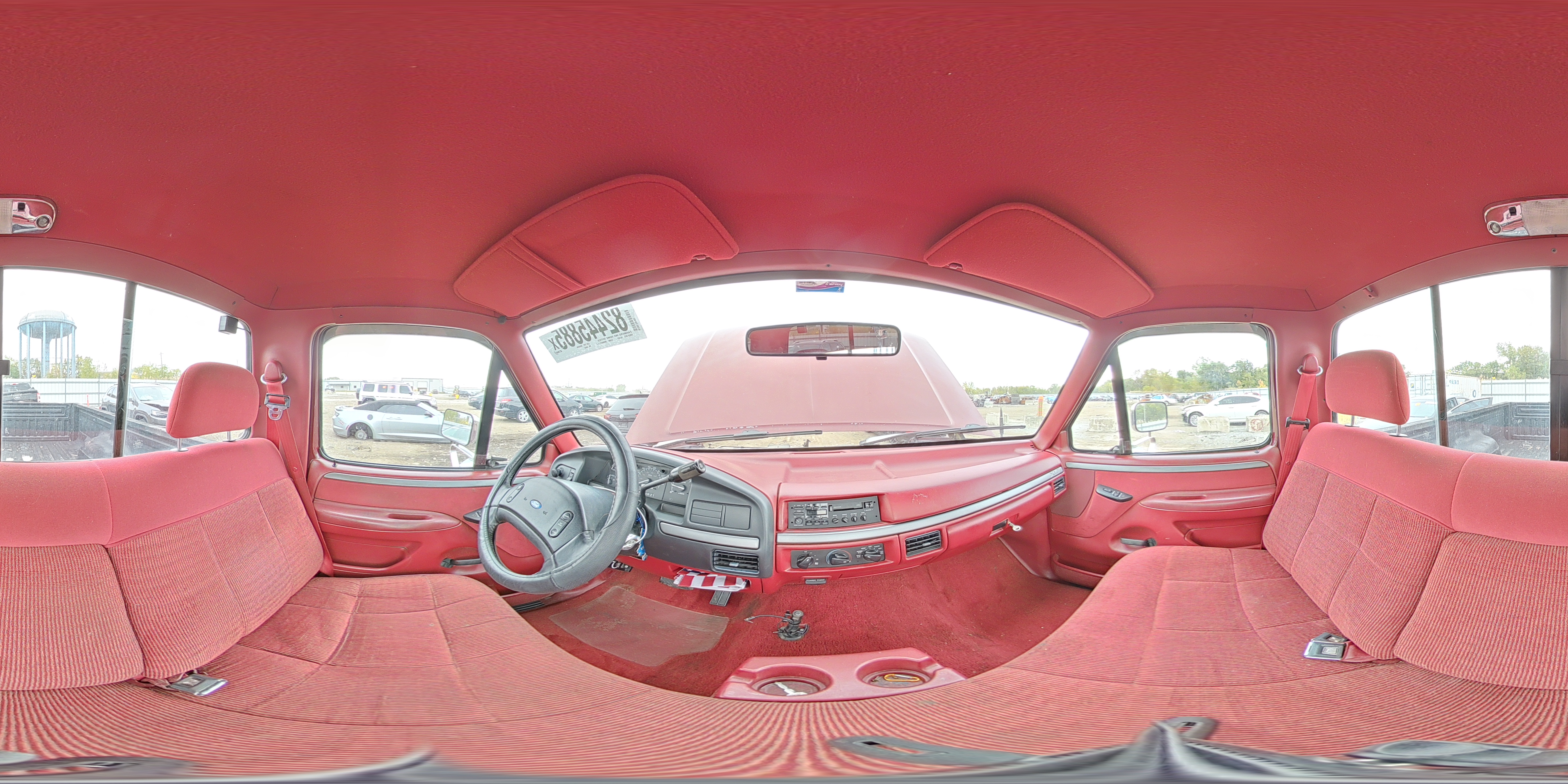 1993 Ford F250 Red vin: 2FTHF25H8PCA36887