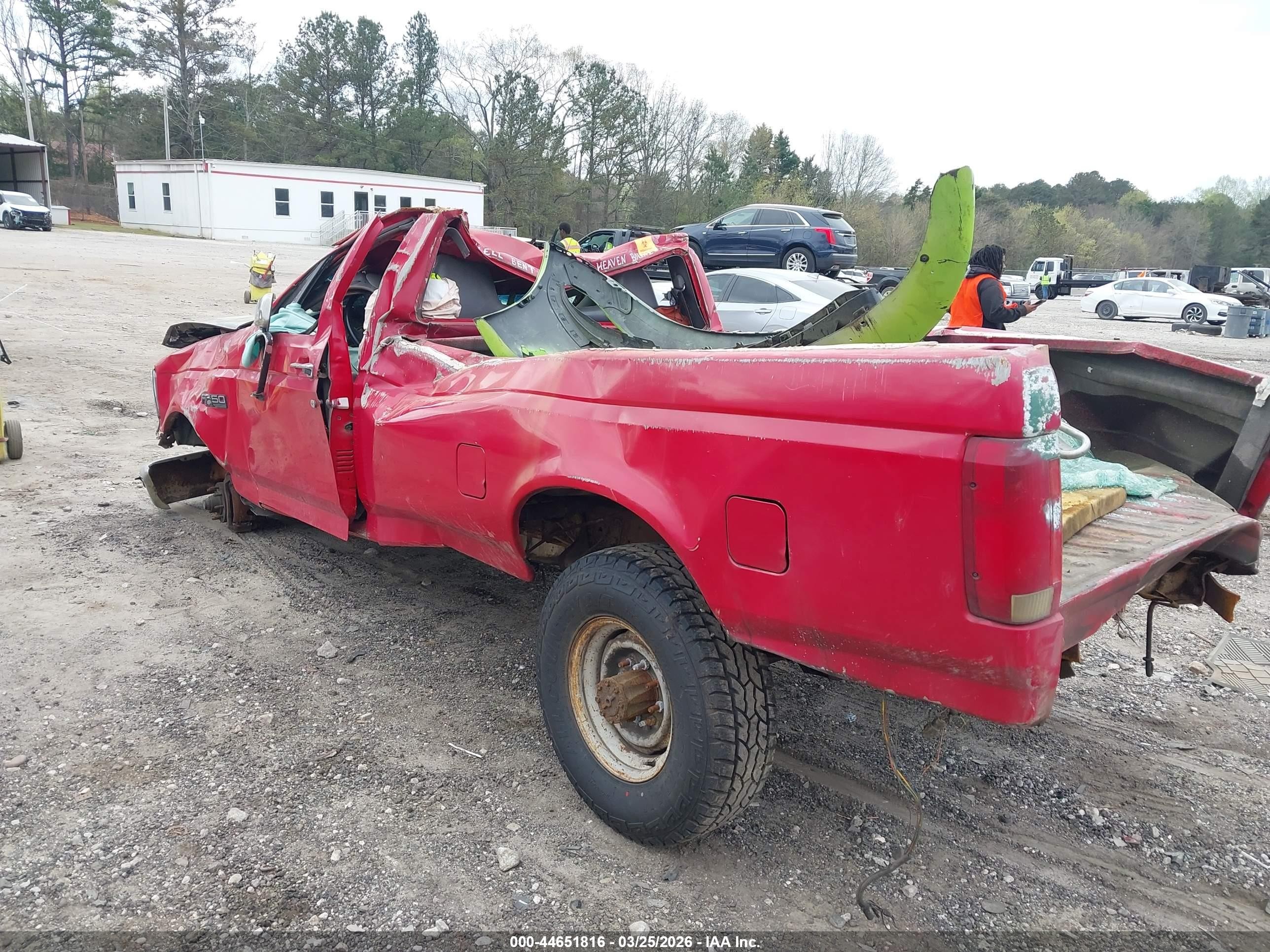 1996 Ford F250   Red vin: 2FTHF25H9TCA60920