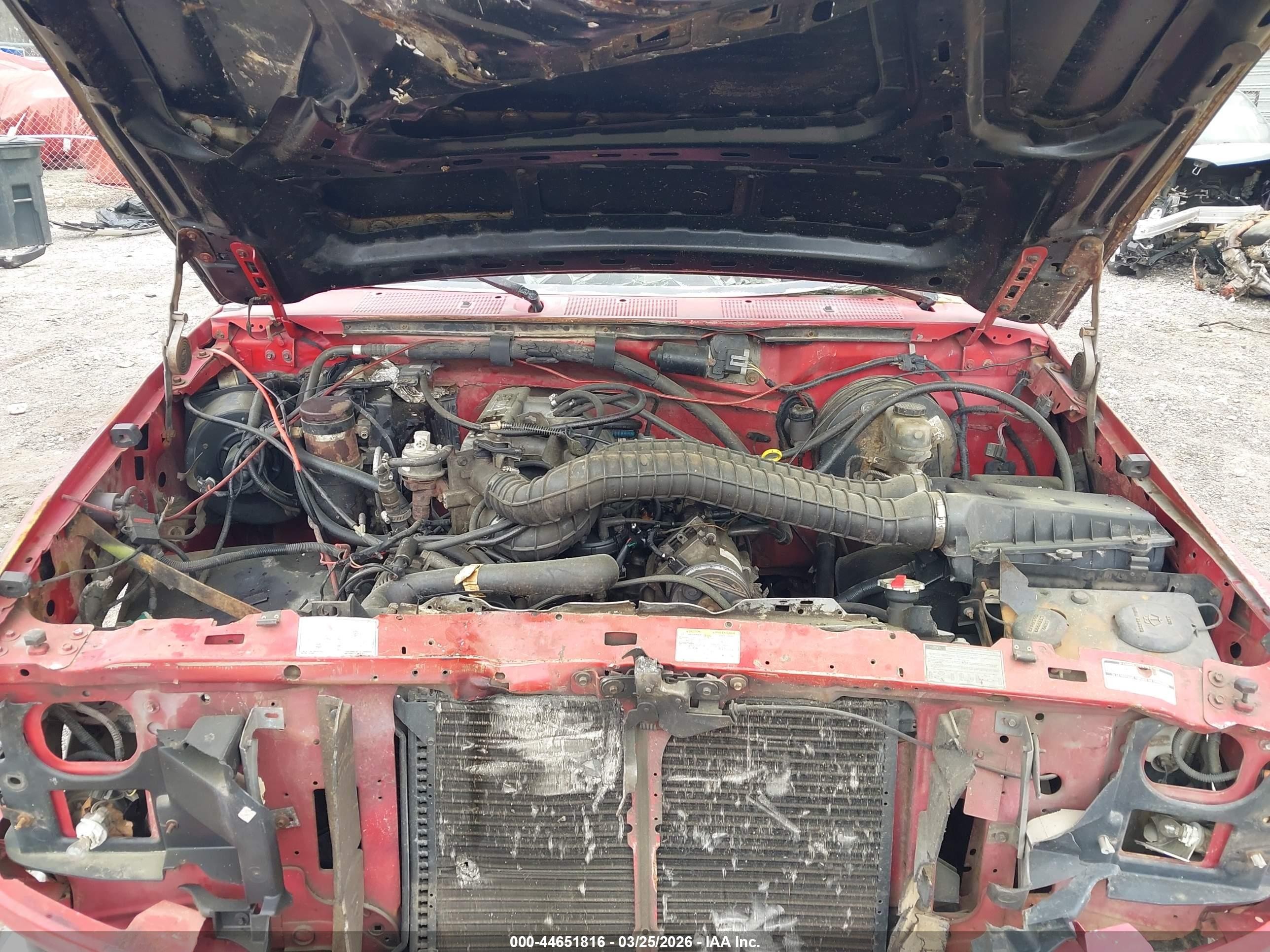1996 Ford F250   Red vin: 2FTHF25H9TCA60920