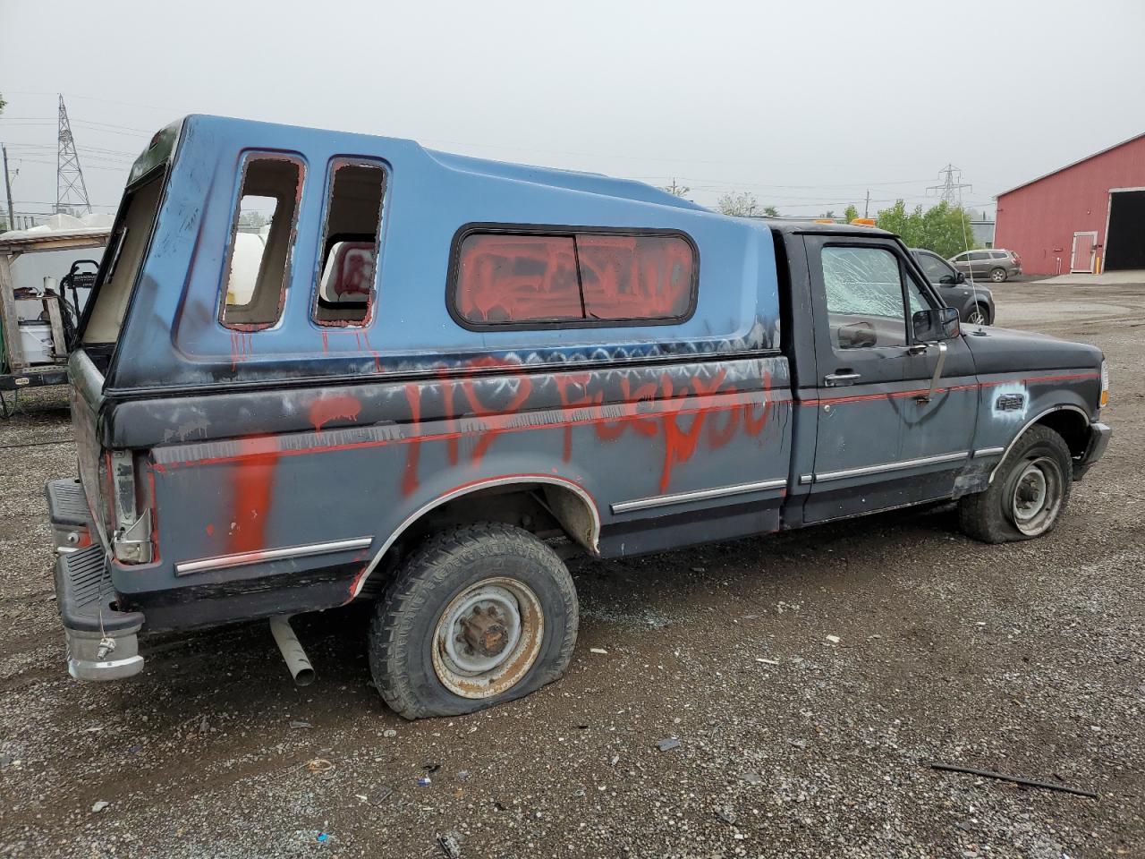 1993 Ford F250 Black vin: 2FTHF25M4PCA65655
