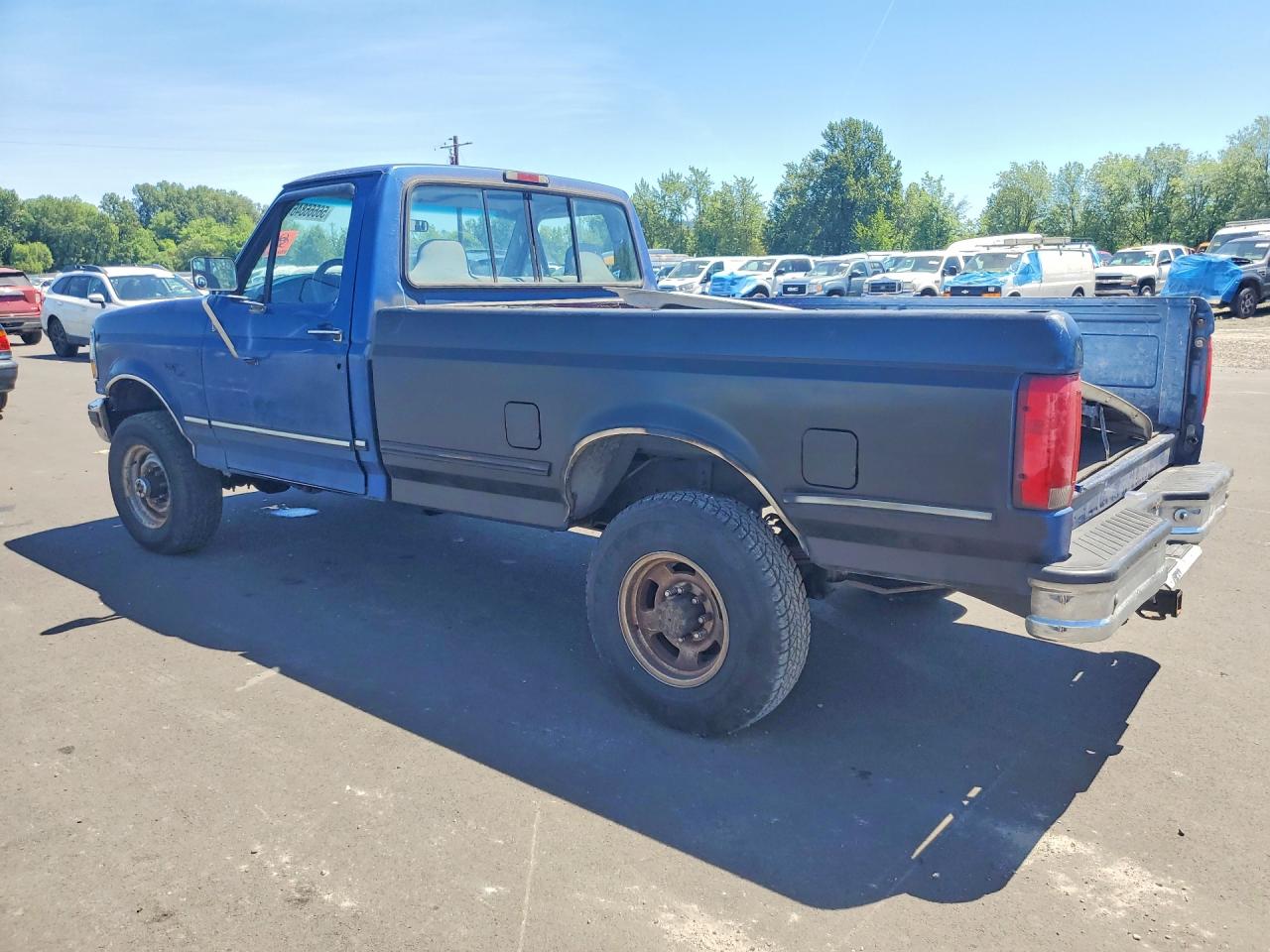 1995 Ford F250 Blue vin: 2FTHF26F3SCA00577