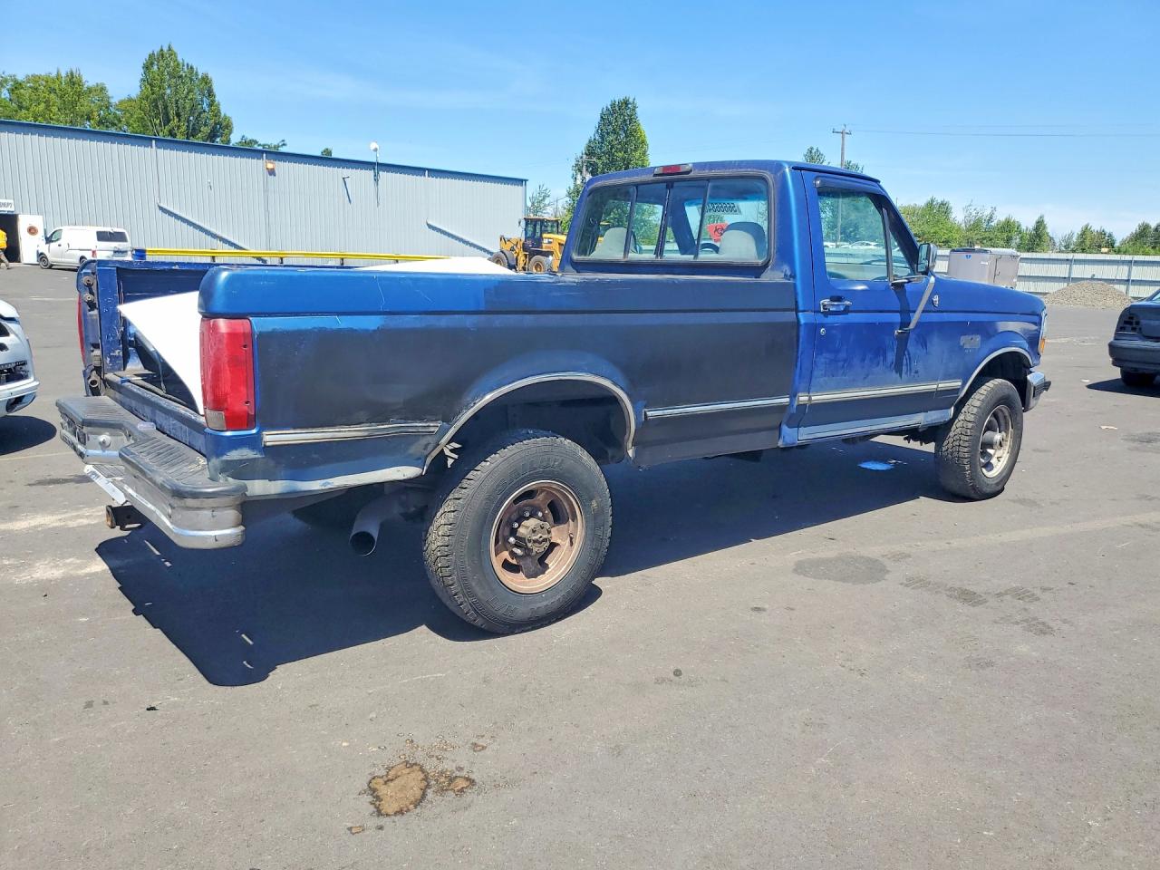 1995 Ford F250 Blue vin: 2FTHF26F3SCA00577
