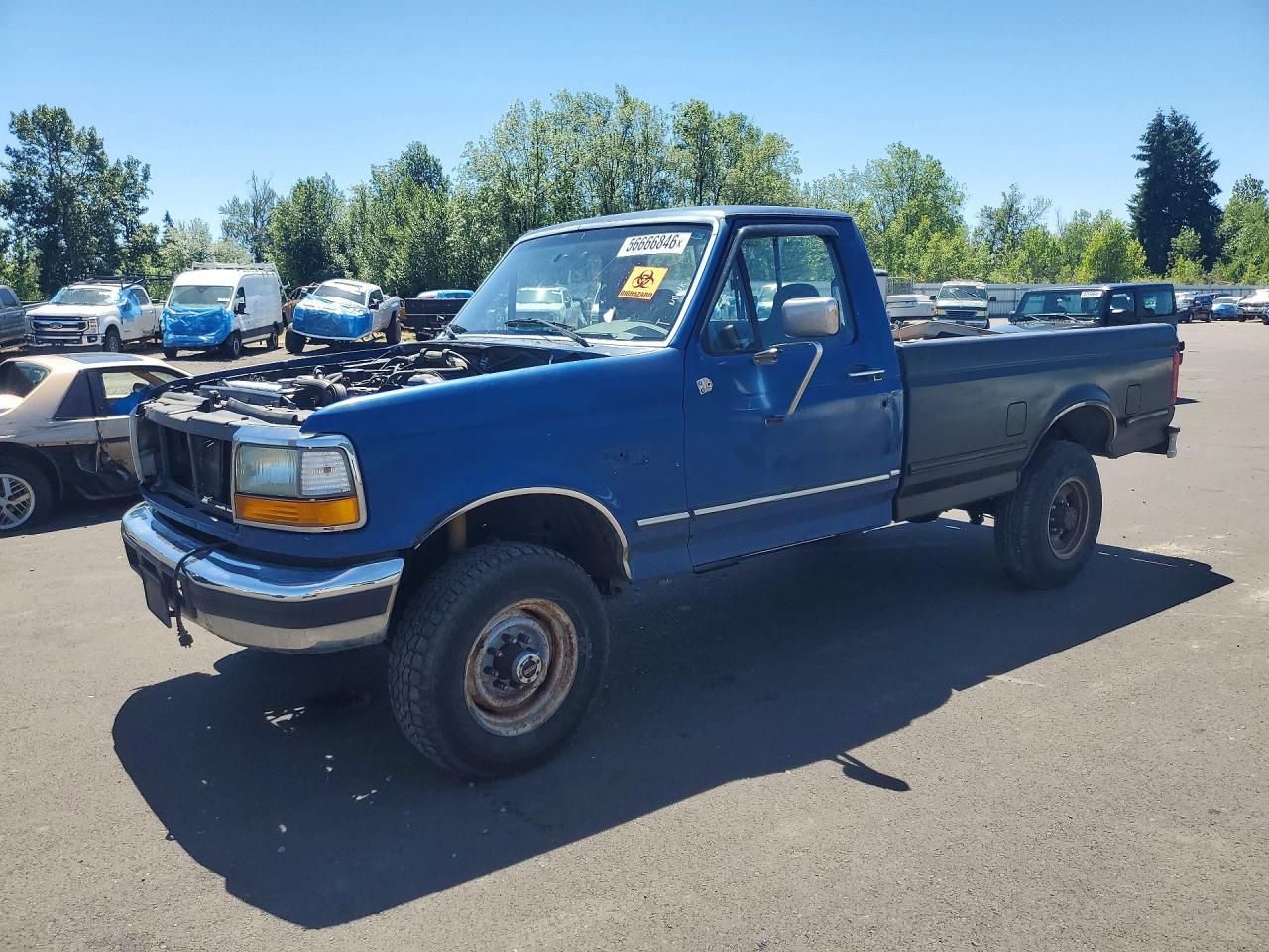 1995 Ford F250 Синий vin: 2FTHF26F3SCA00577