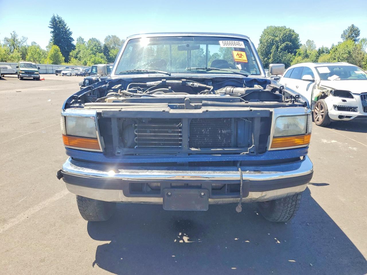 1995 Ford F250 Blue vin: 2FTHF26F3SCA00577