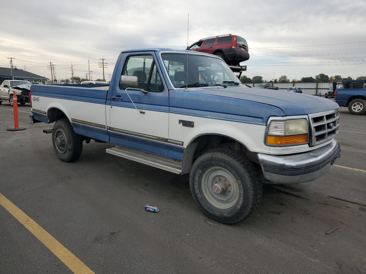 1993 Ford F250 Blue vin: 2FTHF26G0PCB30669