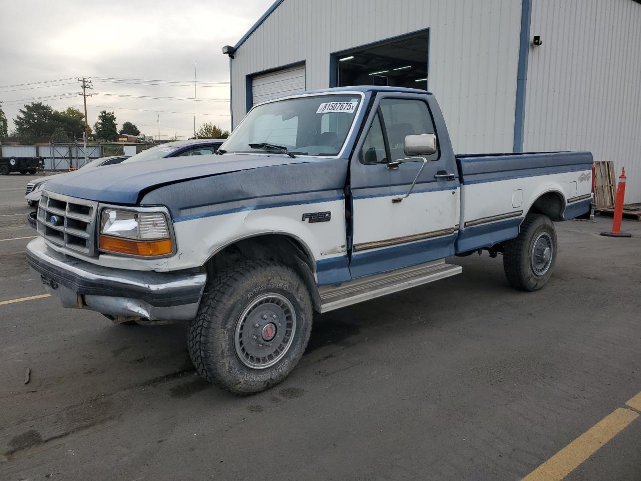 1993 Ford F250 Blue vin: 2FTHF26G0PCB30669