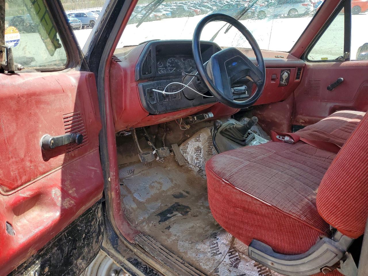 1991 Ford F250 Super Duty Black vin: 2FTHF26G1MCA16191