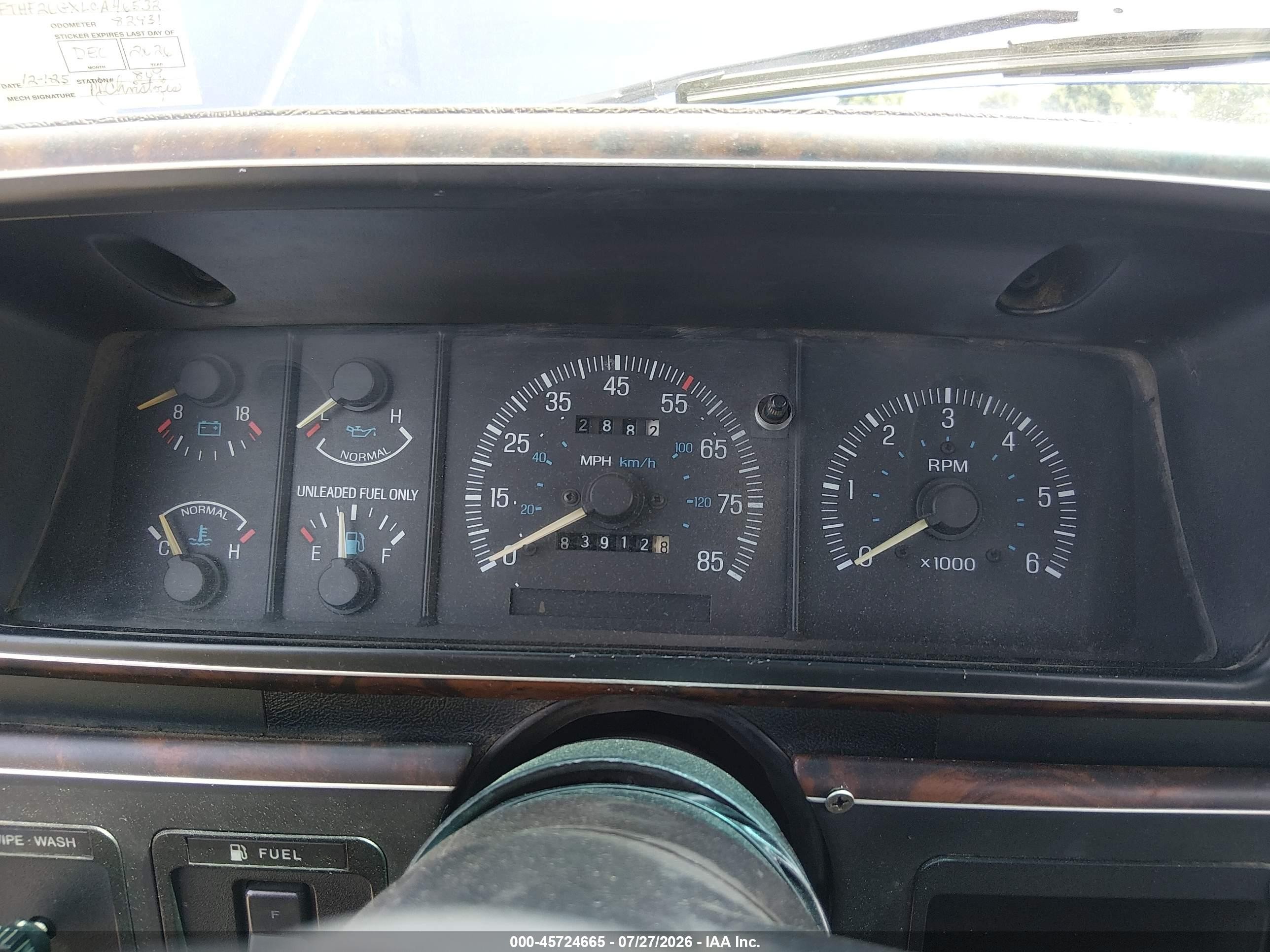 1990 Ford F250   Dark Blue vin: 2FTHF26GXLCA46532