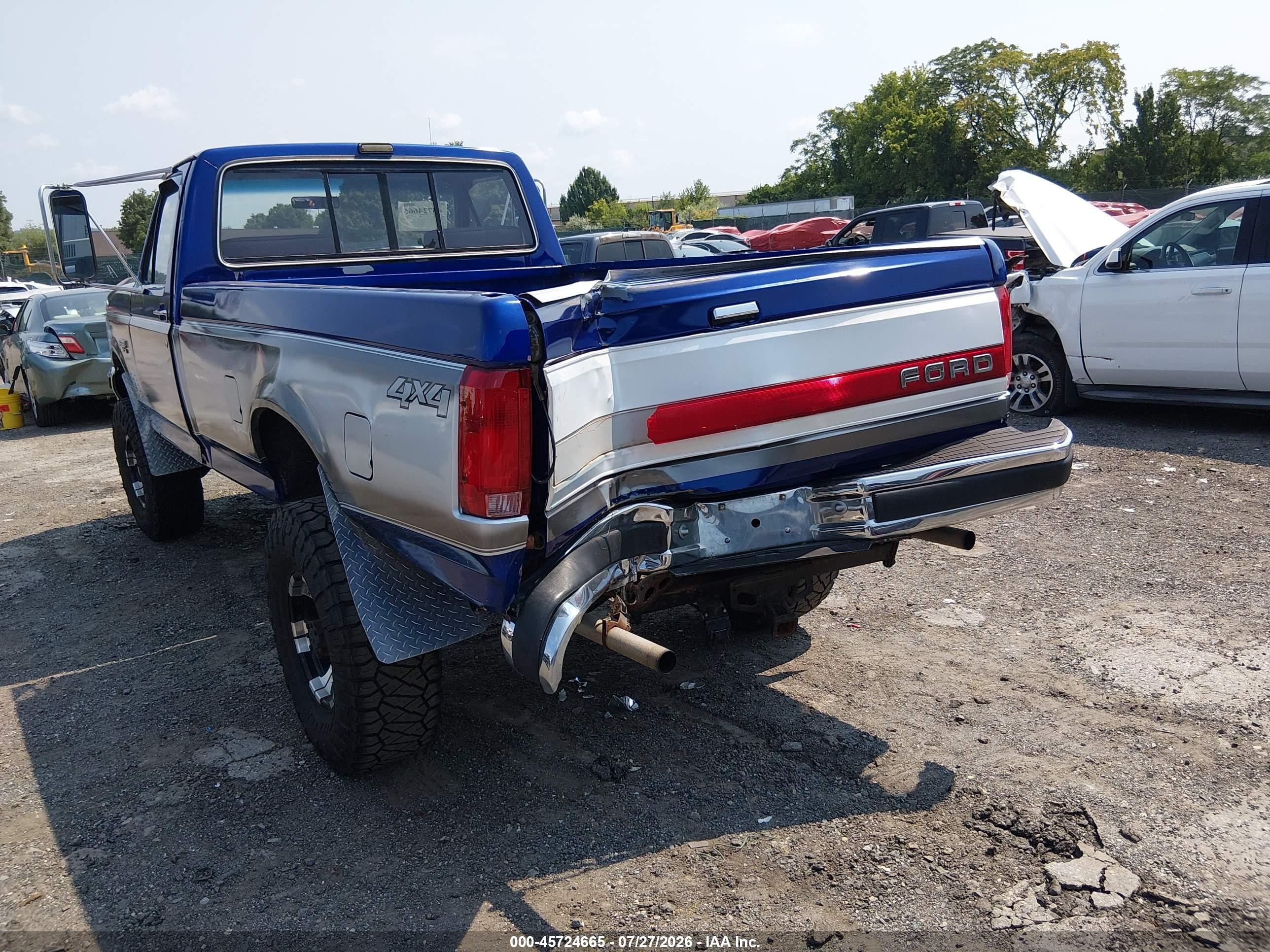 1990 Ford F250   Dark Blue vin: 2FTHF26GXLCA46532