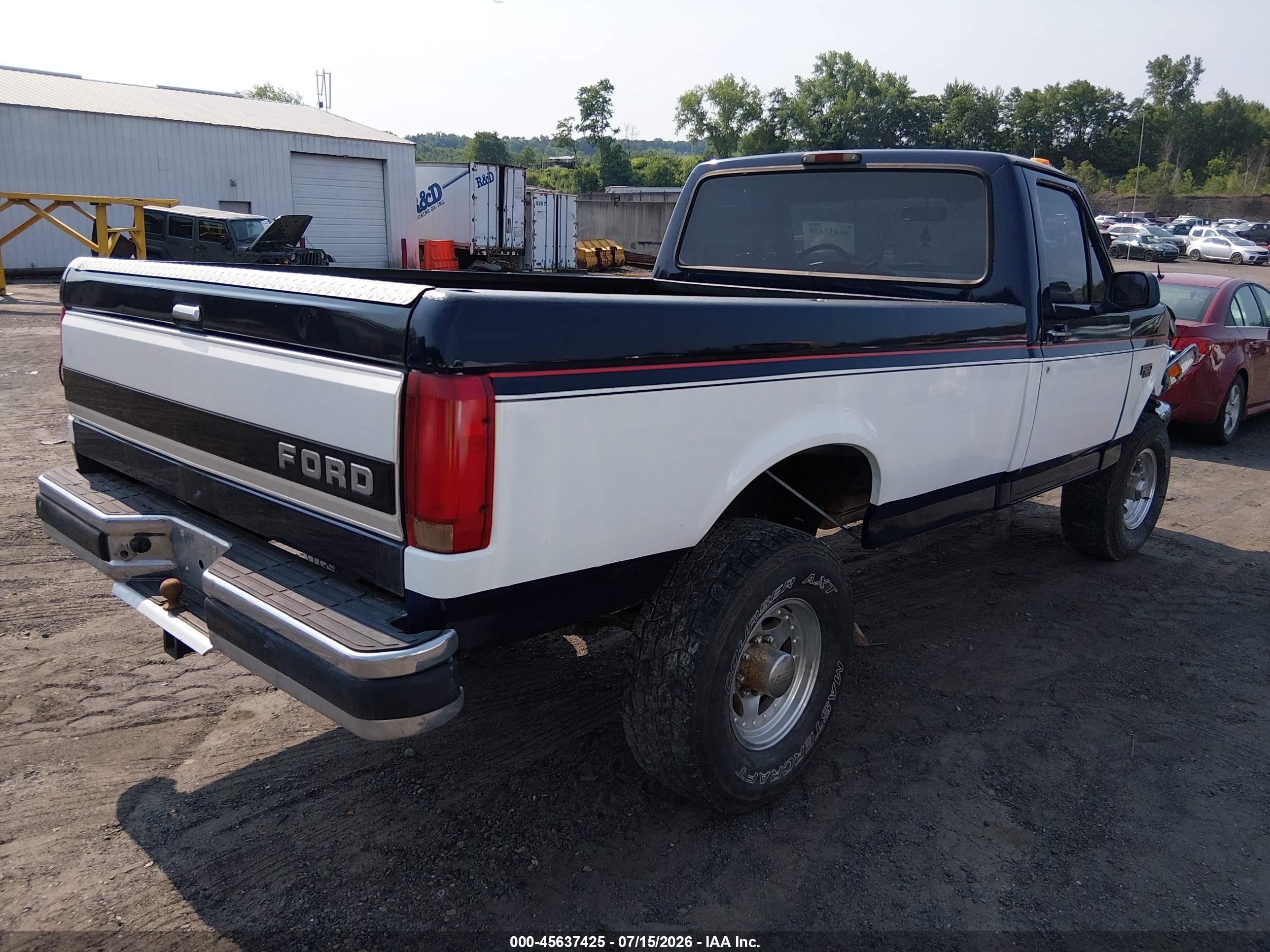 1995 Ford F250   Blue vin: 2FTHF26H3SCA71506