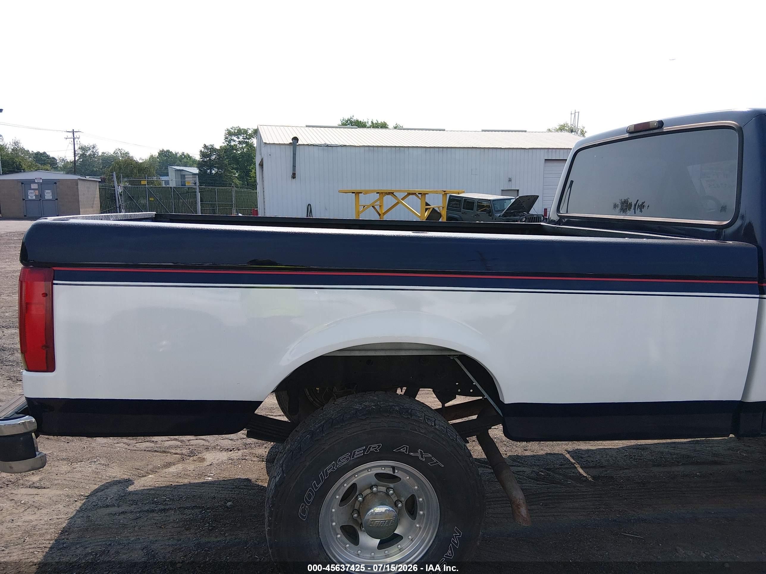 1995 Ford F250   Blue vin: 2FTHF26H3SCA71506