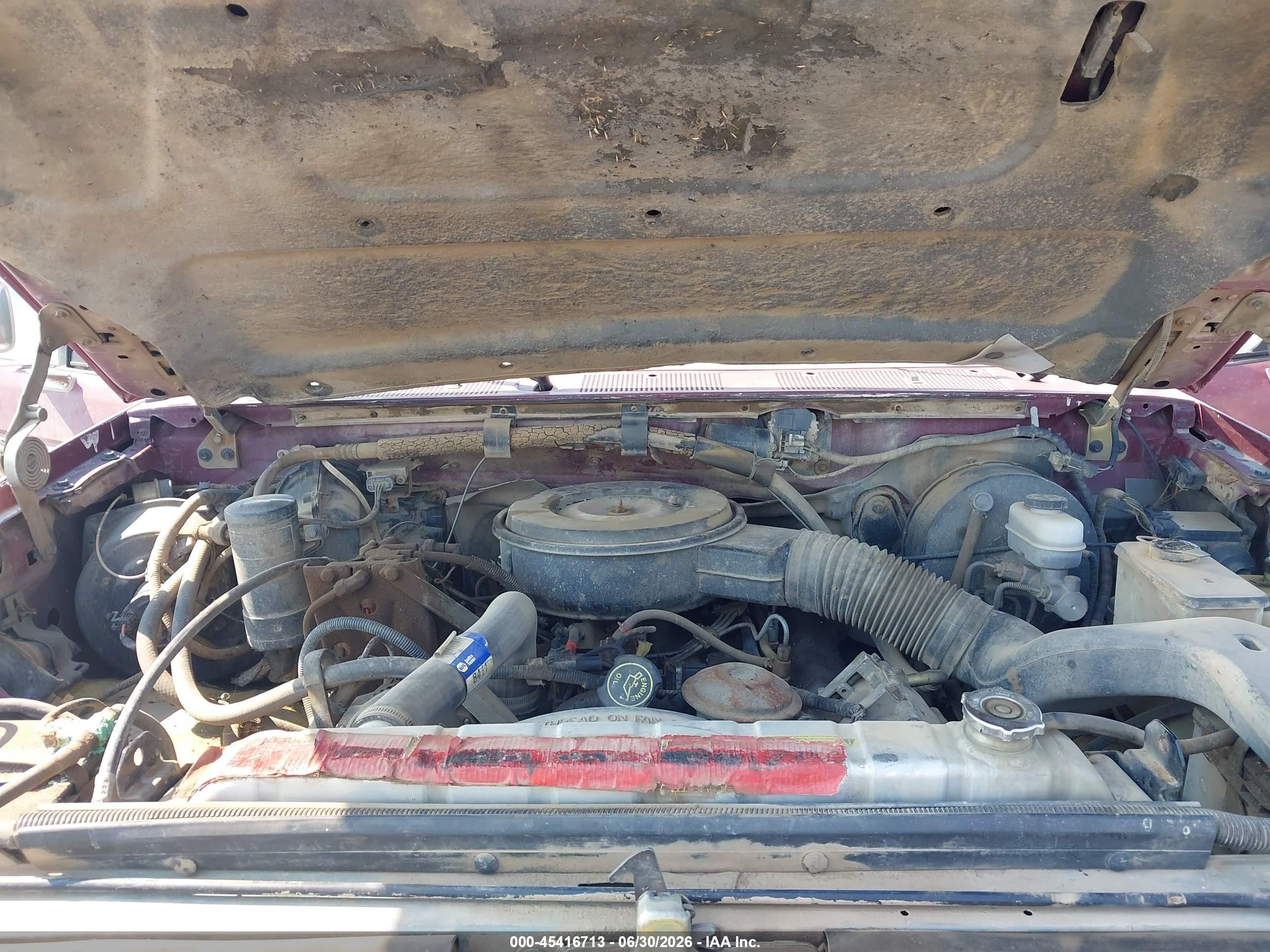 1993 Ford F250   Red vin: 2FTHF26M9PCA57503