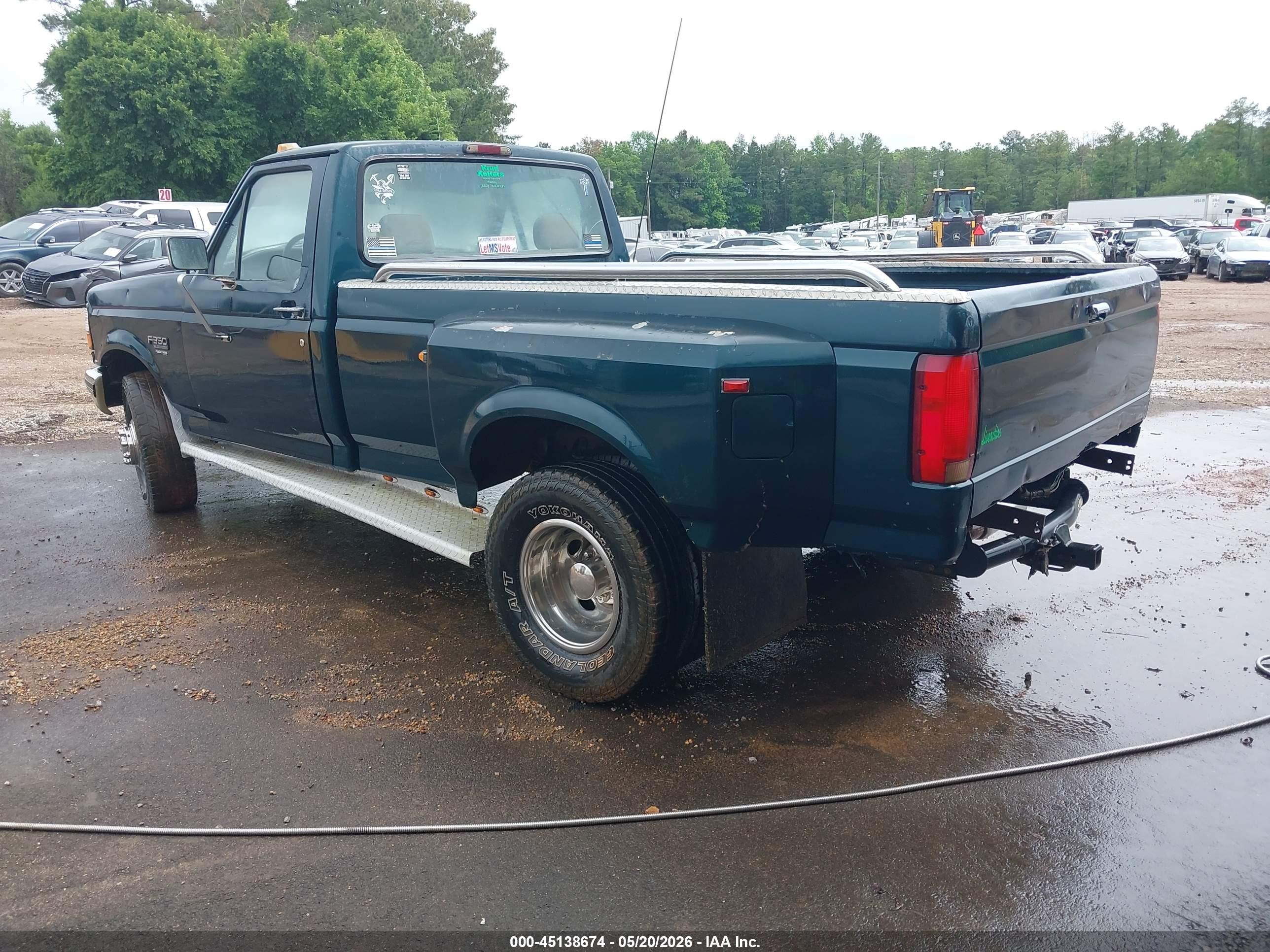 1995 Ford F350   Green vin: 2FTJF35F9SCA52336