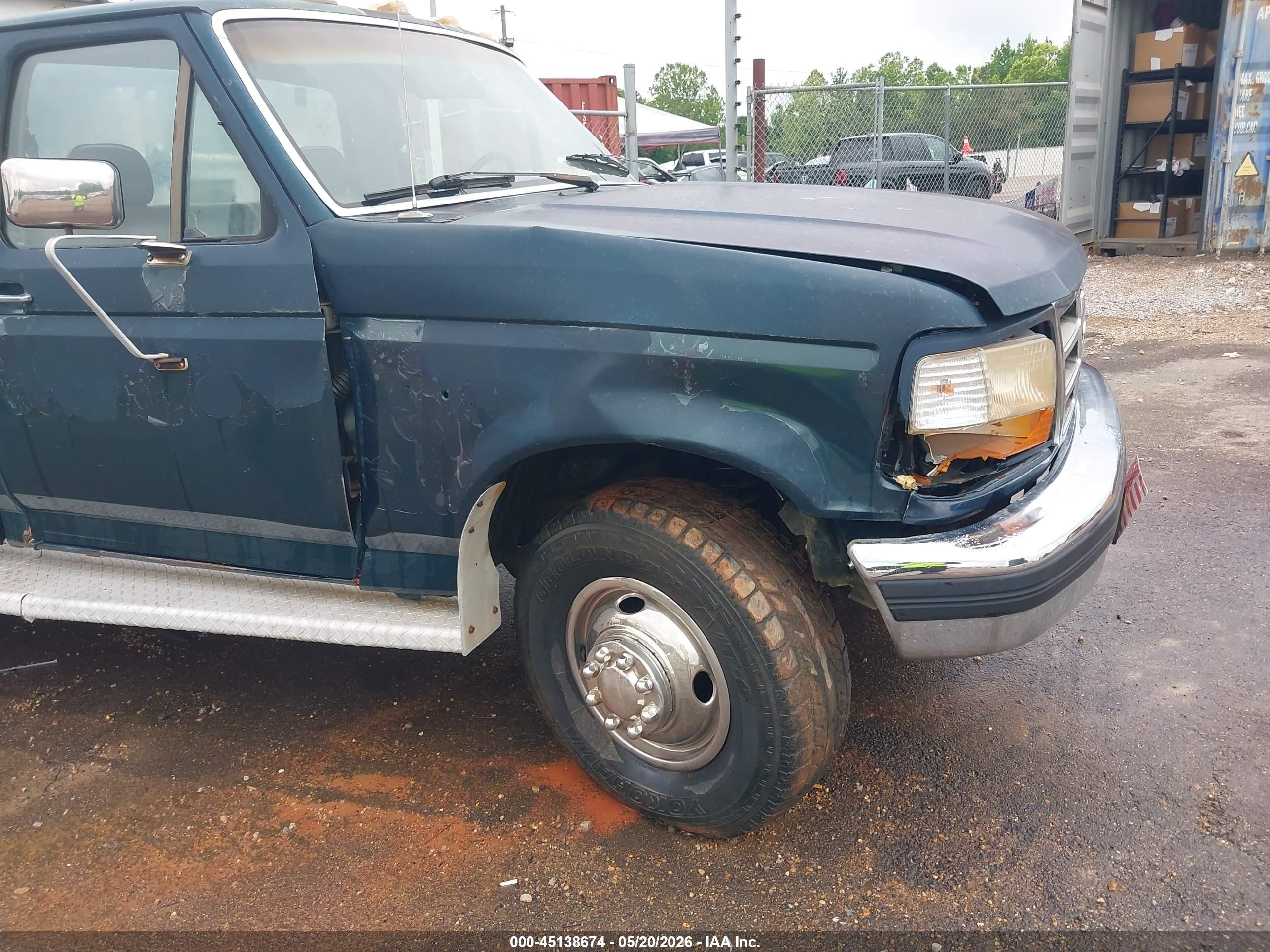 1995 Ford F350   Green vin: 2FTJF35F9SCA52336