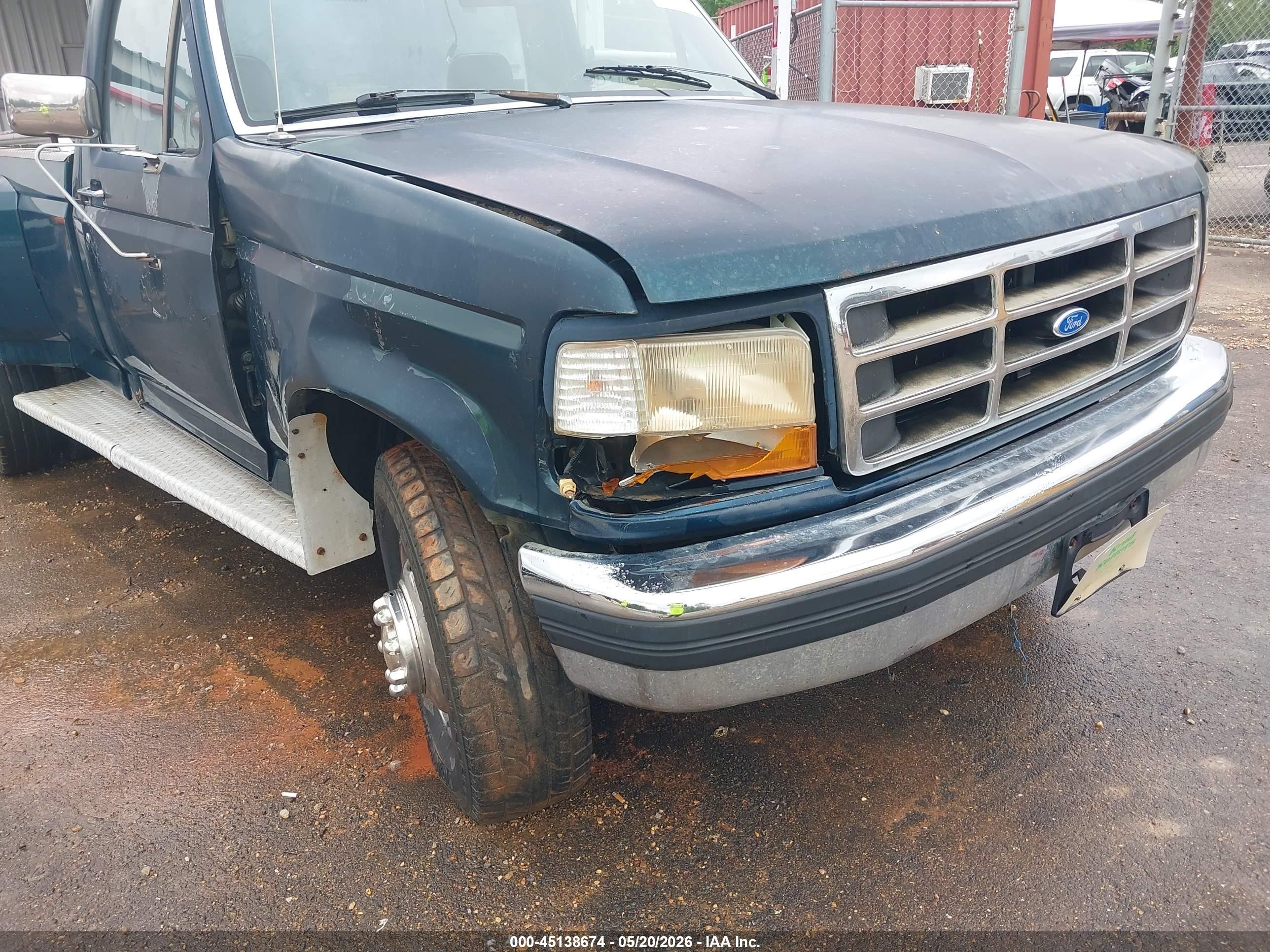 1995 Ford F350   Green vin: 2FTJF35F9SCA52336
