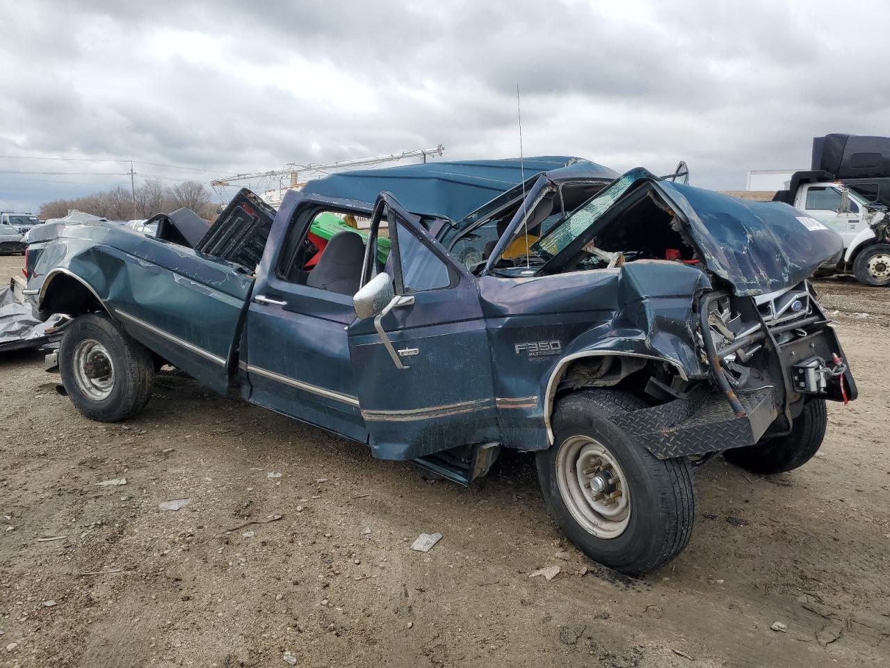 1993 Ford F350 Green vin: 2FTJW35C4PCB34875