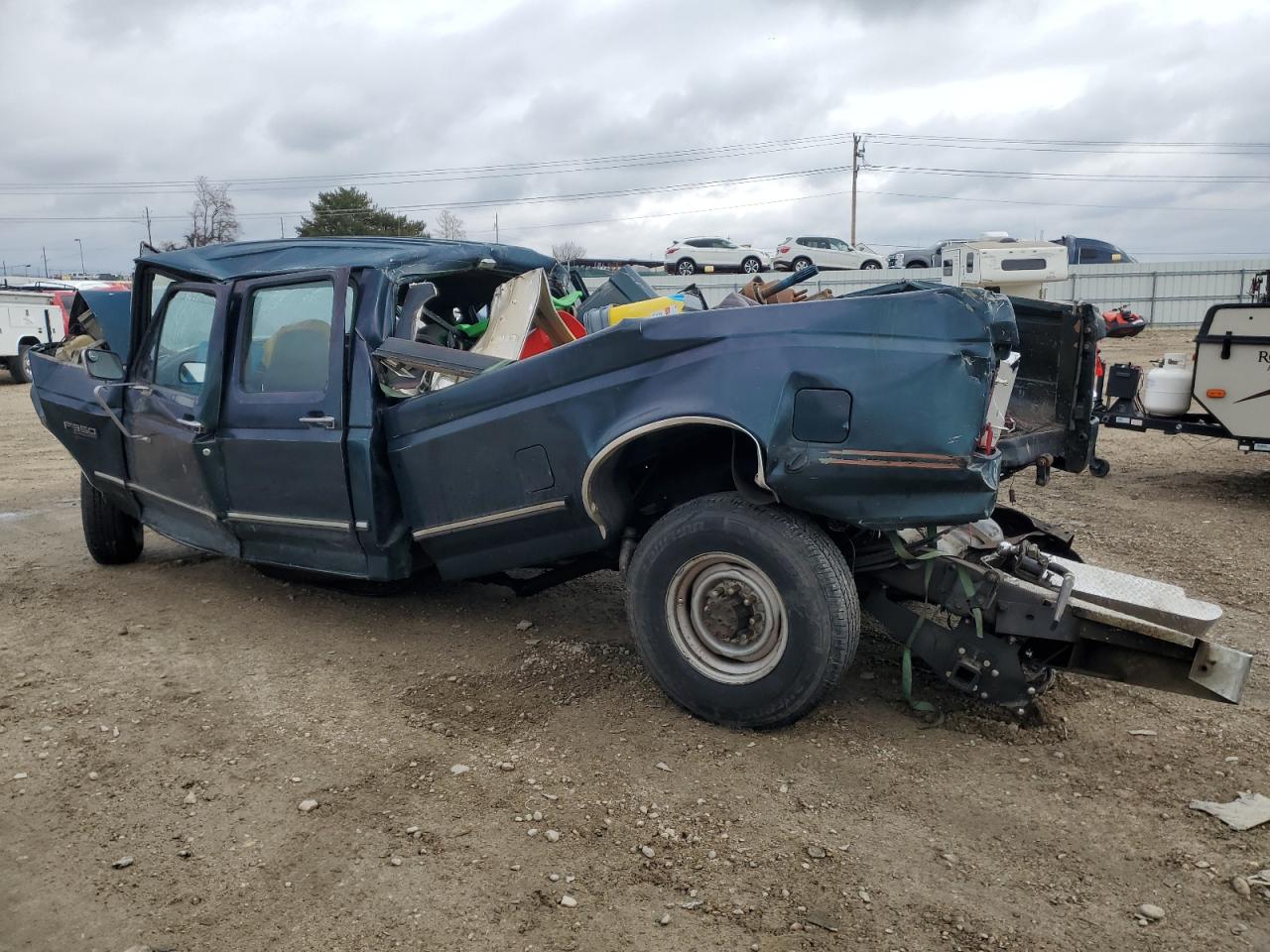 1993 Ford F350 Green vin: 2FTJW35C4PCB34875
