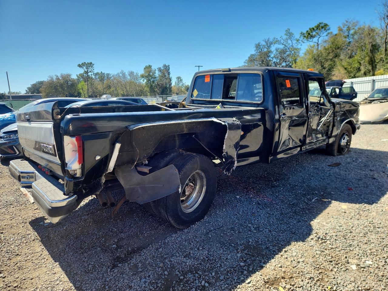 1989 Ford F350 Black vin: 2FTJW35G8KCB04077