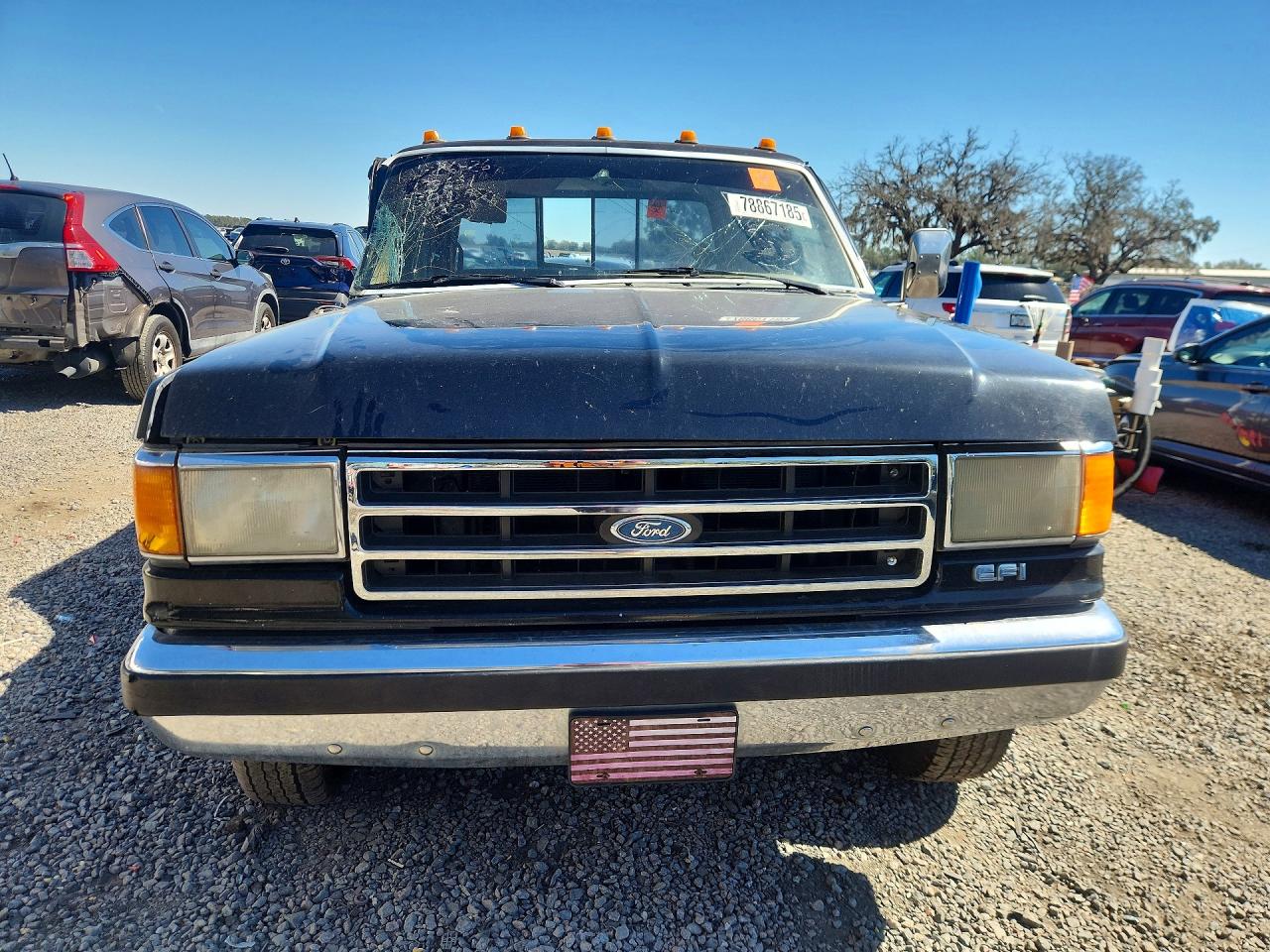 1989 Ford F350 Black vin: 2FTJW35G8KCB04077