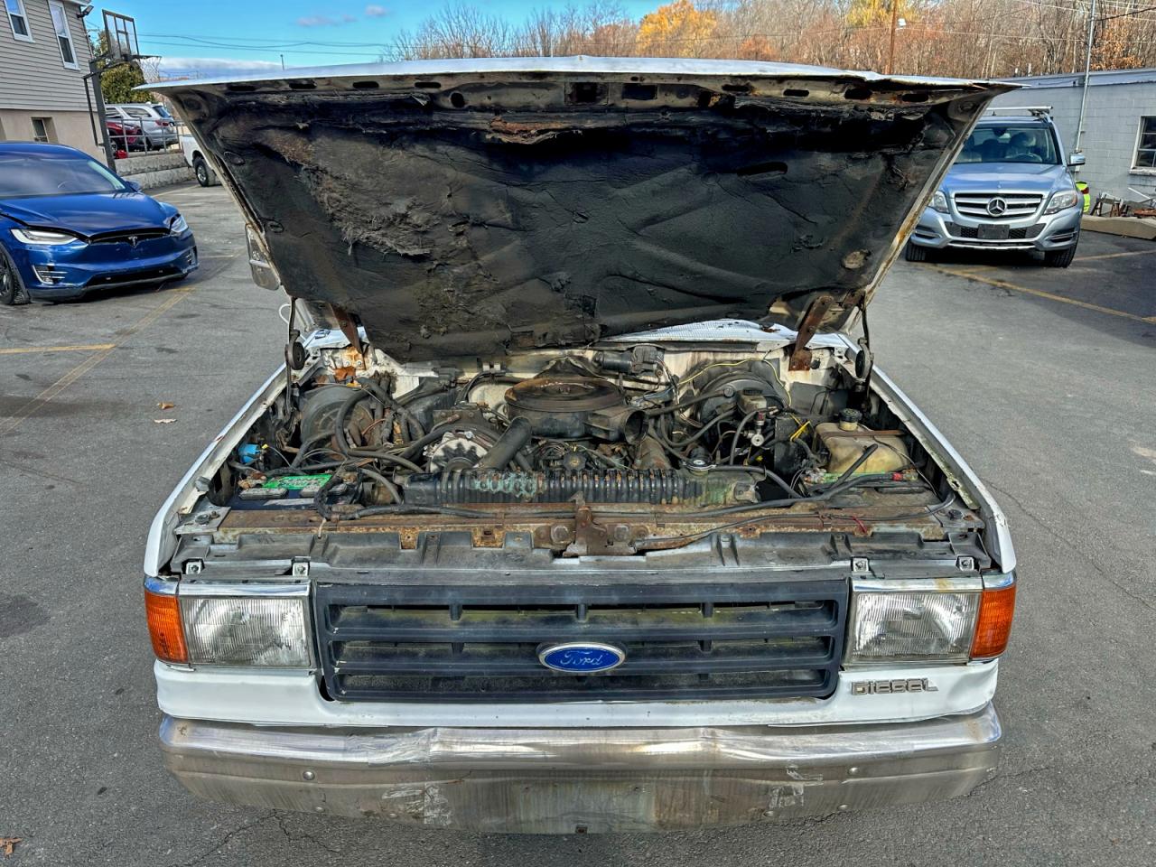 1989 Ford F350 White vin: 2FTJW35M1KCA47551
