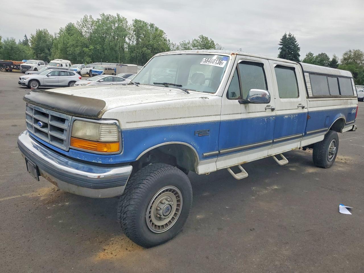 1992 Ford F350 Двухцветный vin: 2FTJW36G4NCA67421
