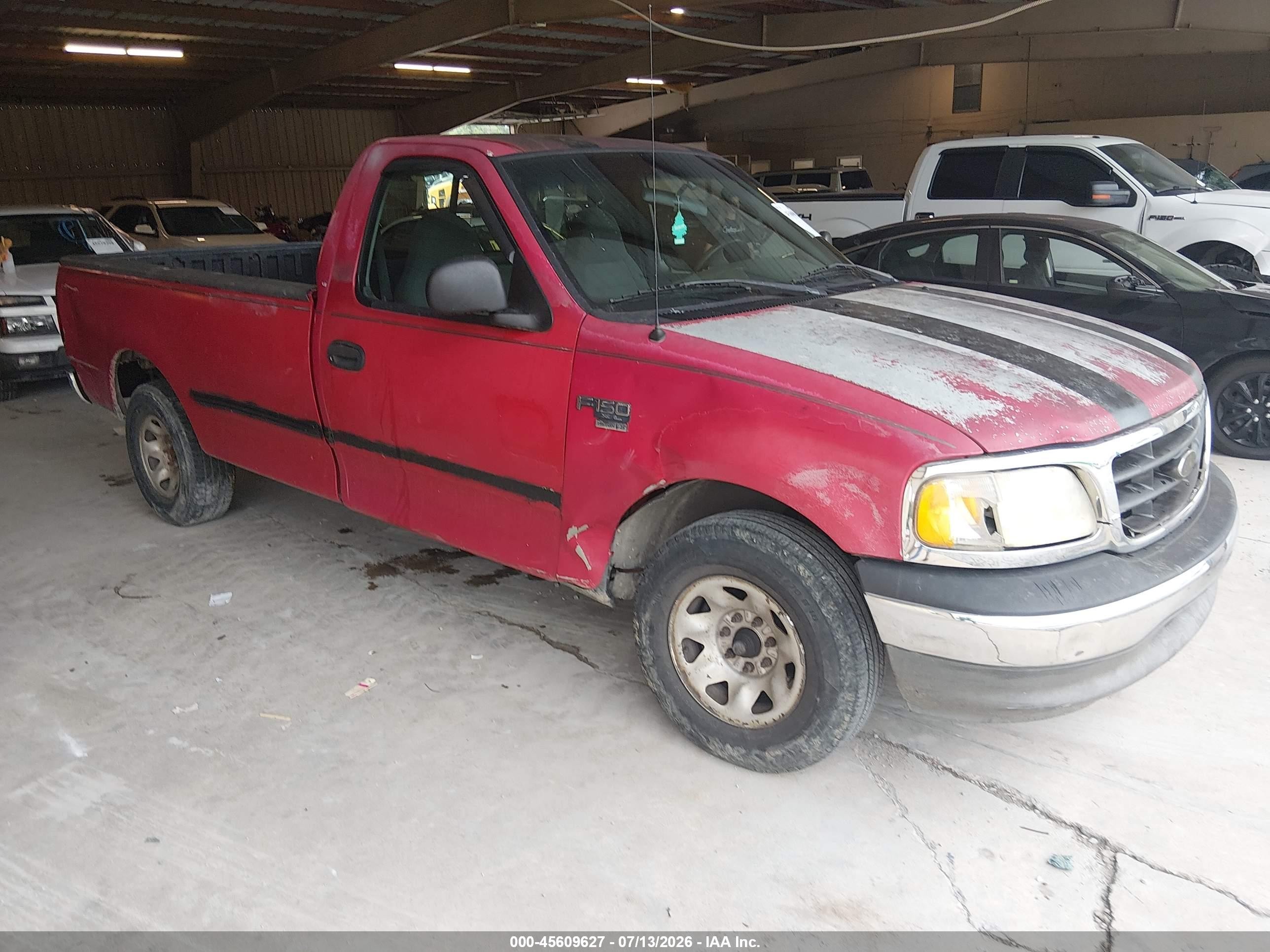 2002 Ford F-150 Xl/xlt Red vin: 2FTPF17L82CA92232