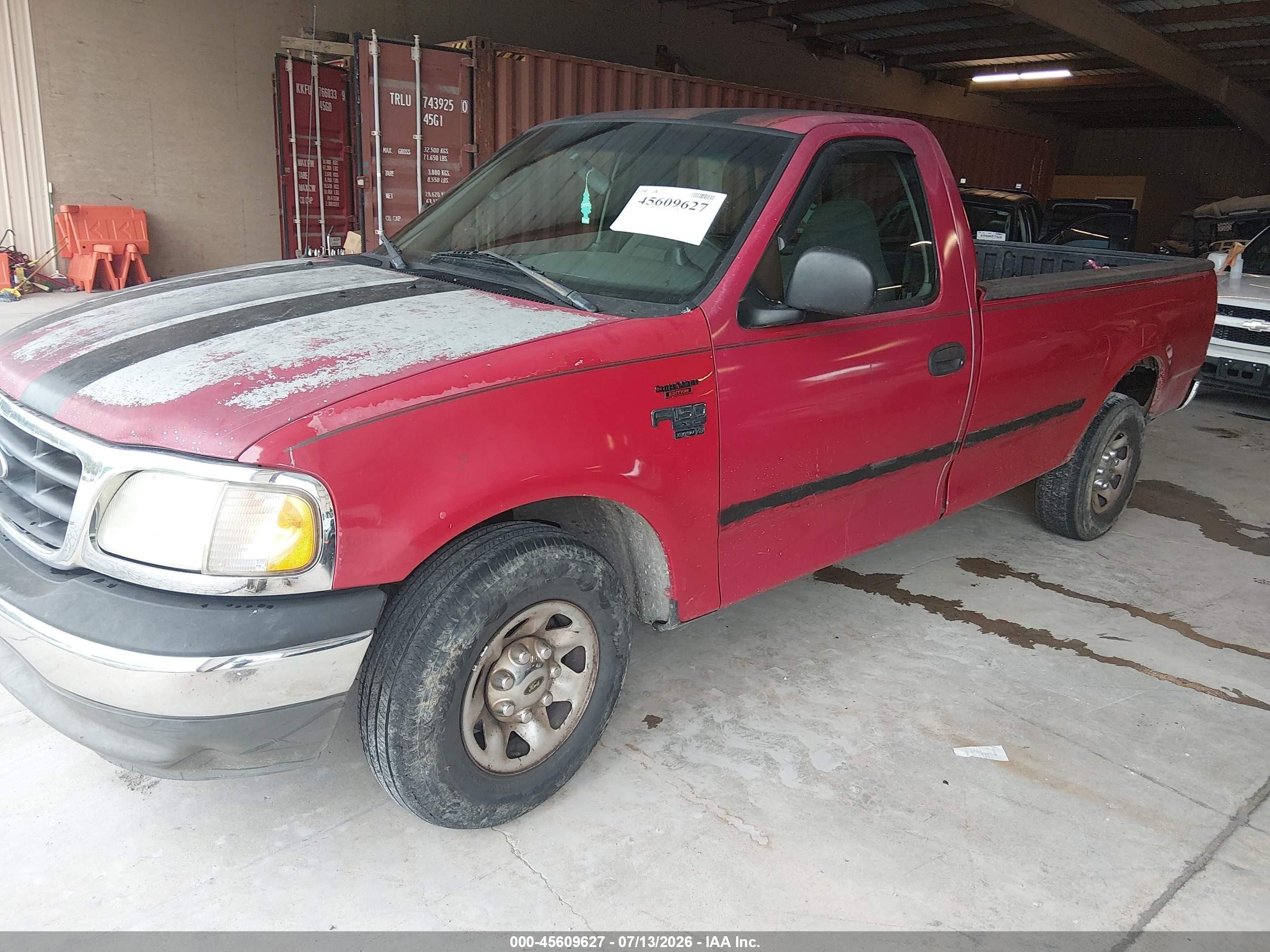 2002 Ford F-150 Xl/xlt Red vin: 2FTPF17L82CA92232