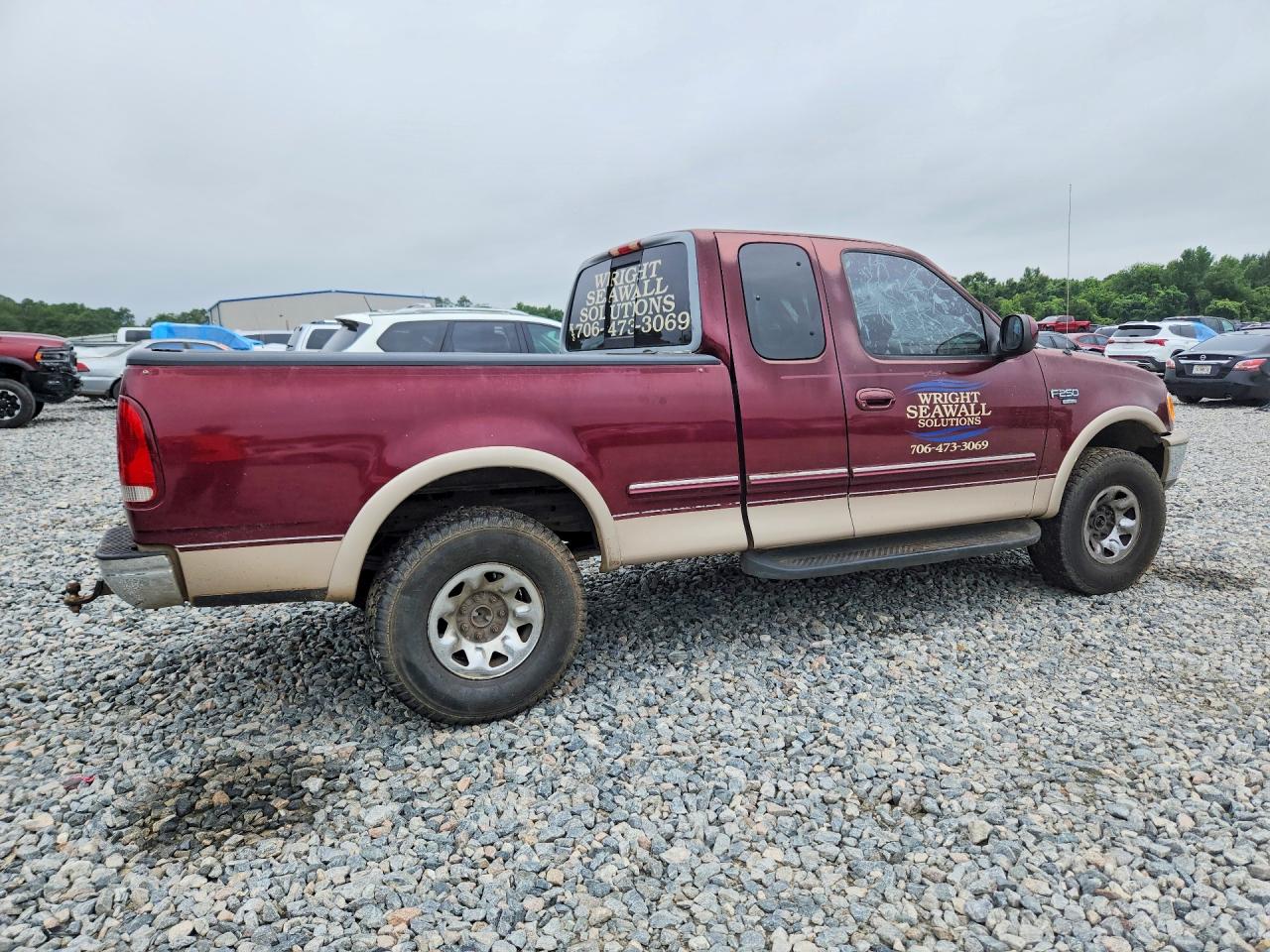 1998 Ford F250 Burgundy vin: 2FTPX28L3WCA76480