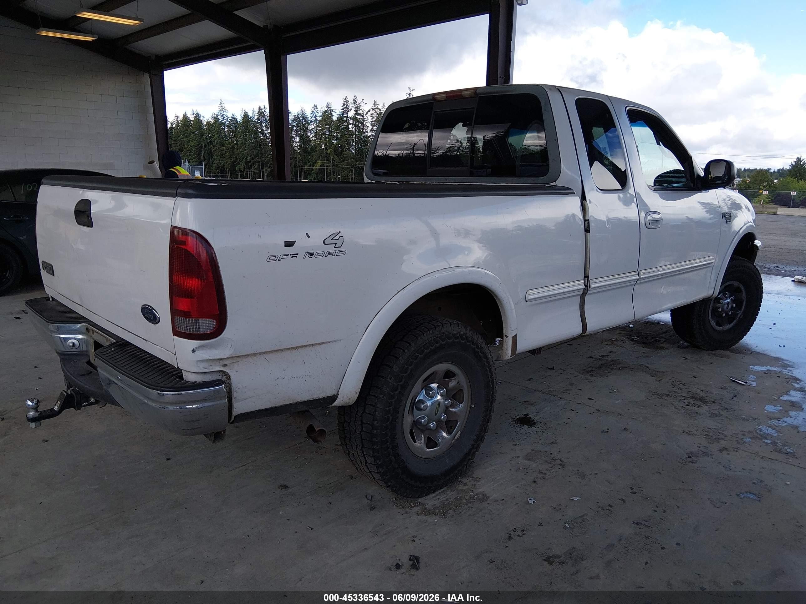 1998 Ford F-250 Lariat/standard/xl/xlt White vin: 2FTPX28L5WCA90672