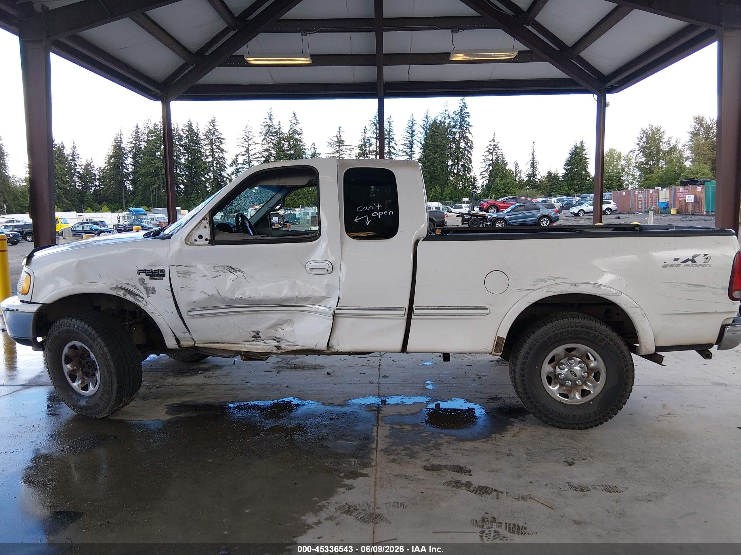1998 Ford F-250 Lariat/standard/xl/xlt White vin: 2FTPX28L5WCA90672