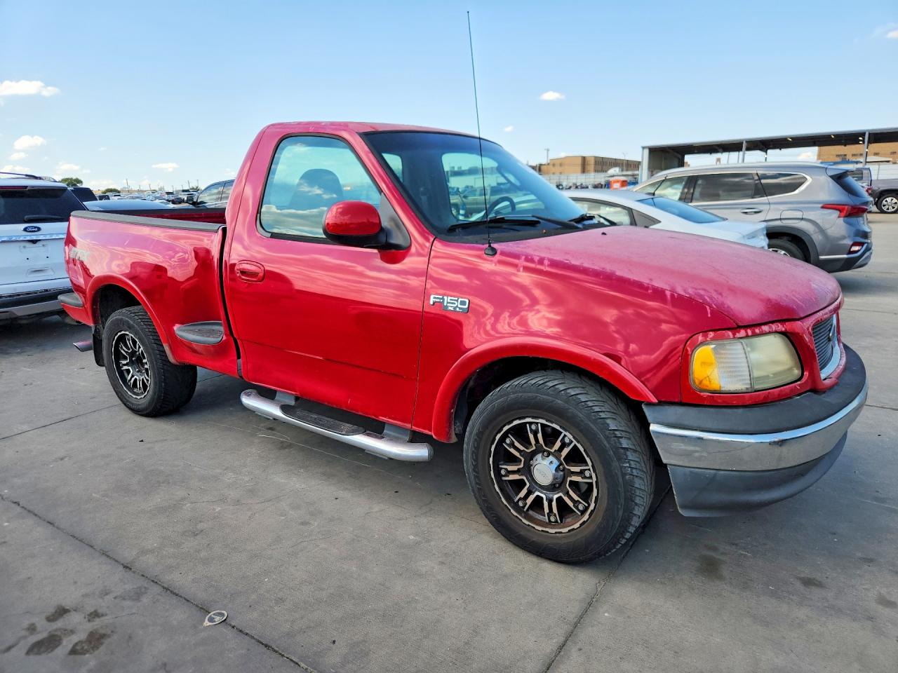 2003 Ford F150 Red vin: 2FTRF07263CA54493