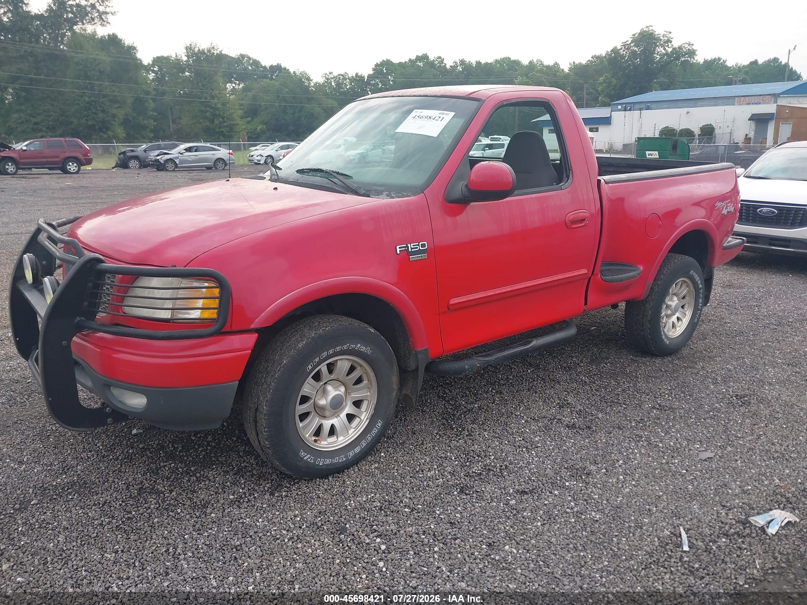 2001 Ford F-150 Xl/xlt Red vin: 2FTRF08LX1CA62293