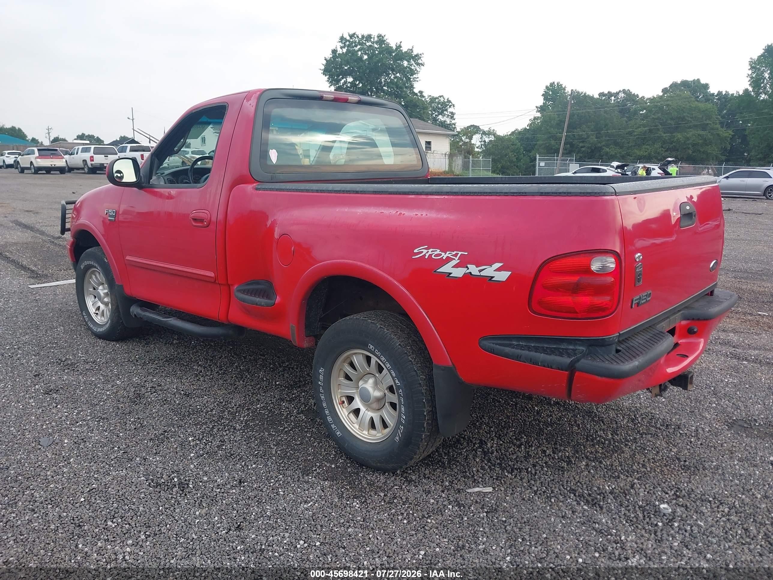 2001 Ford F-150 Xl/xlt Red vin: 2FTRF08LX1CA62293