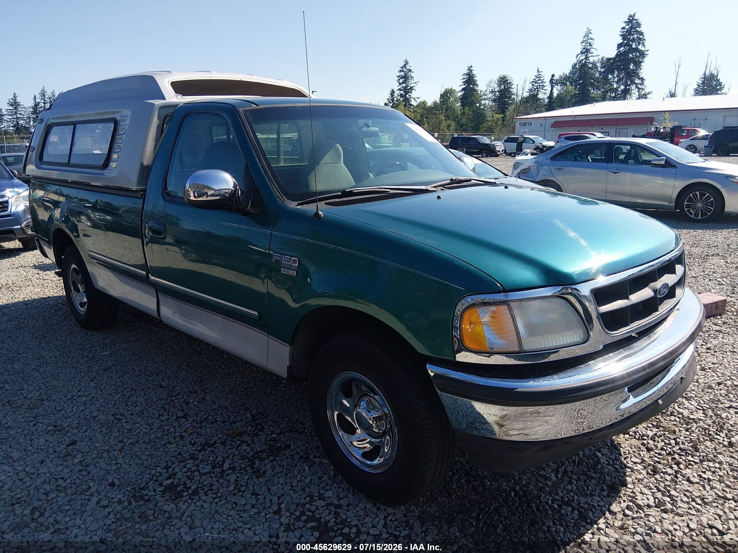 1998 Ford F-150 Lariat/standard/xl/xlt Green vin: 2FTRF17W2WCA60627