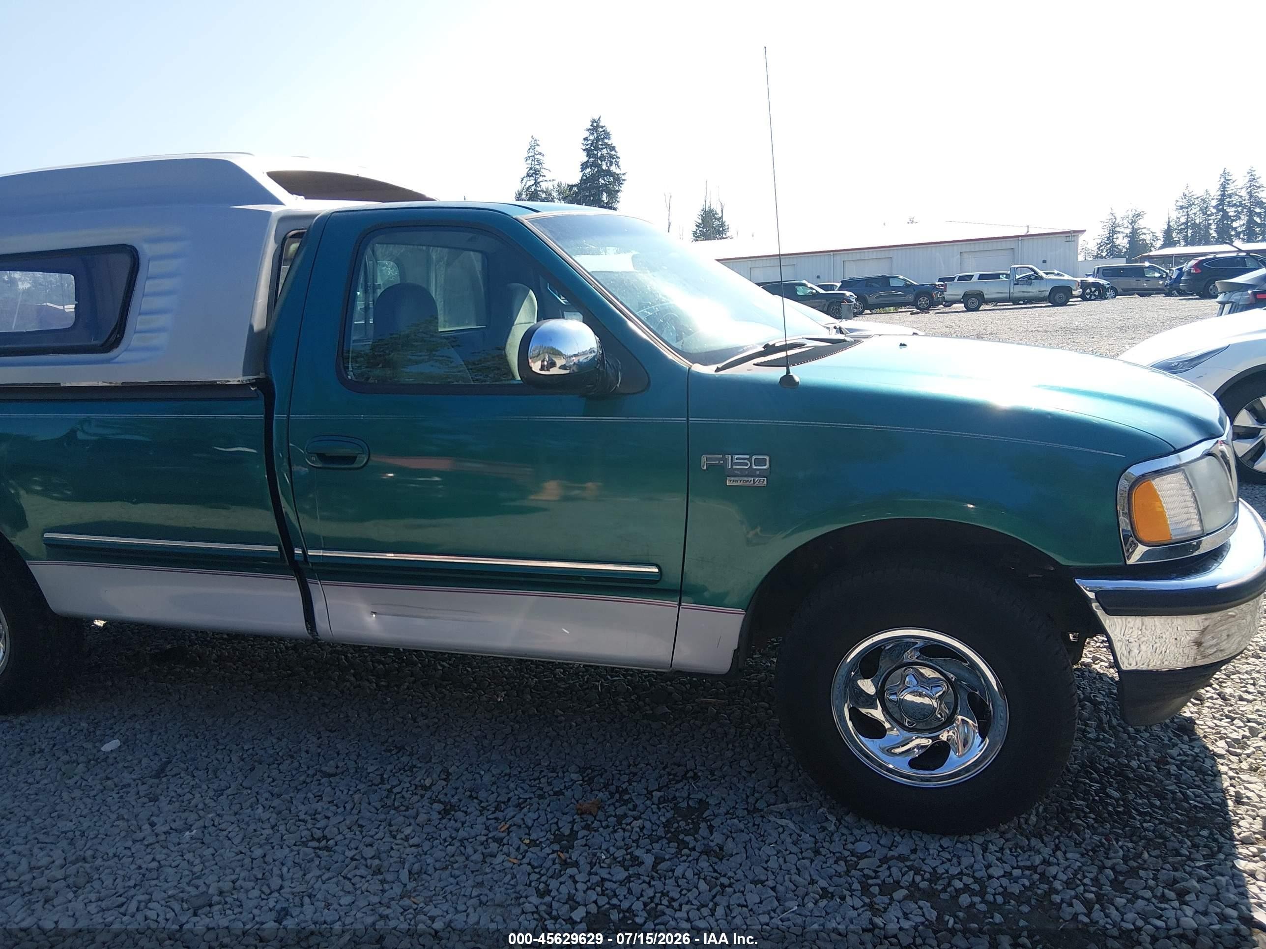 1998 Ford F-150 Lariat/standard/xl/xlt Зеленый vin: 2FTRF17W2WCA60627