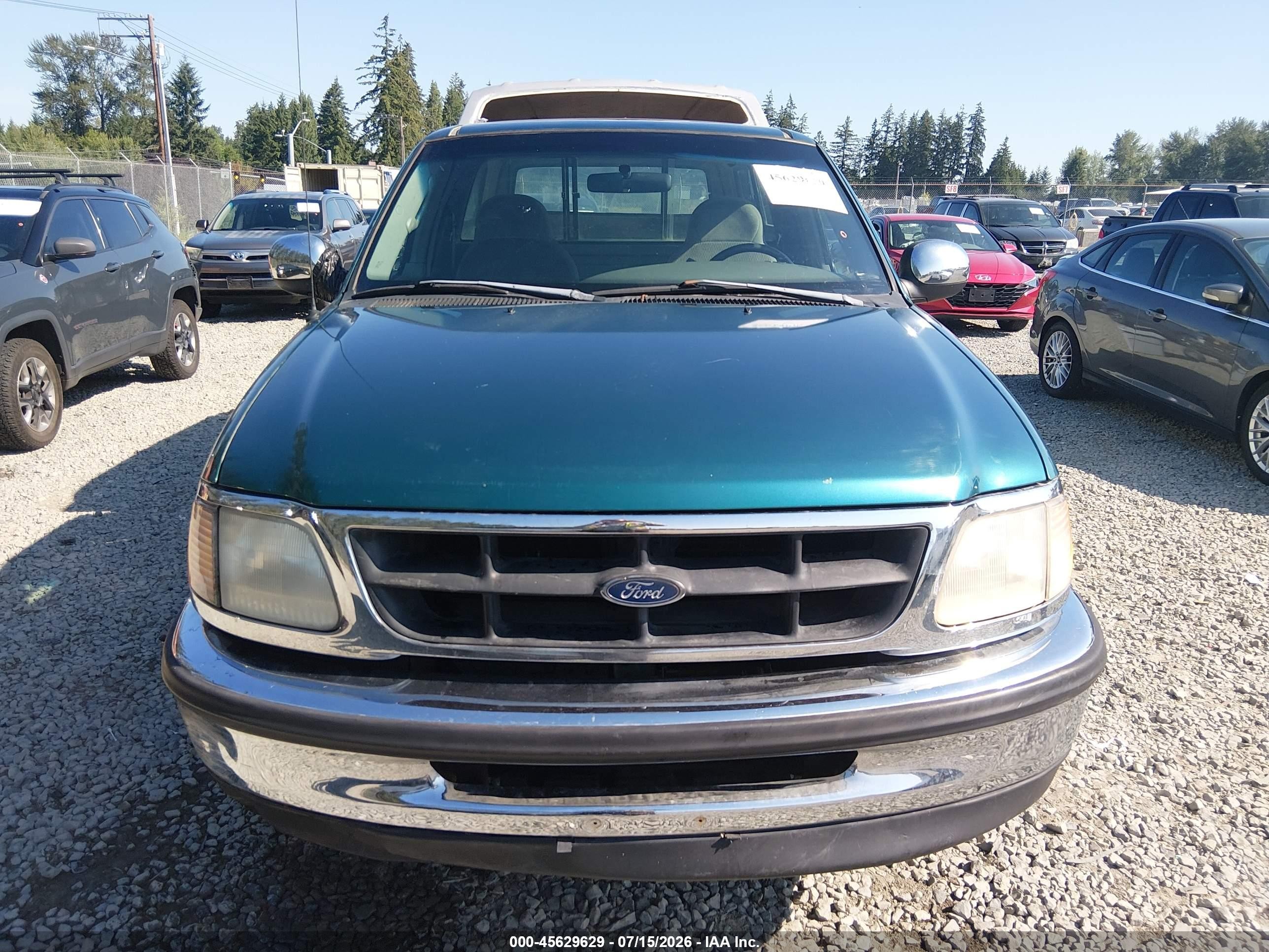 1998 Ford F-150 Lariat/standard/xl/xlt Зеленый vin: 2FTRF17W2WCA60627
