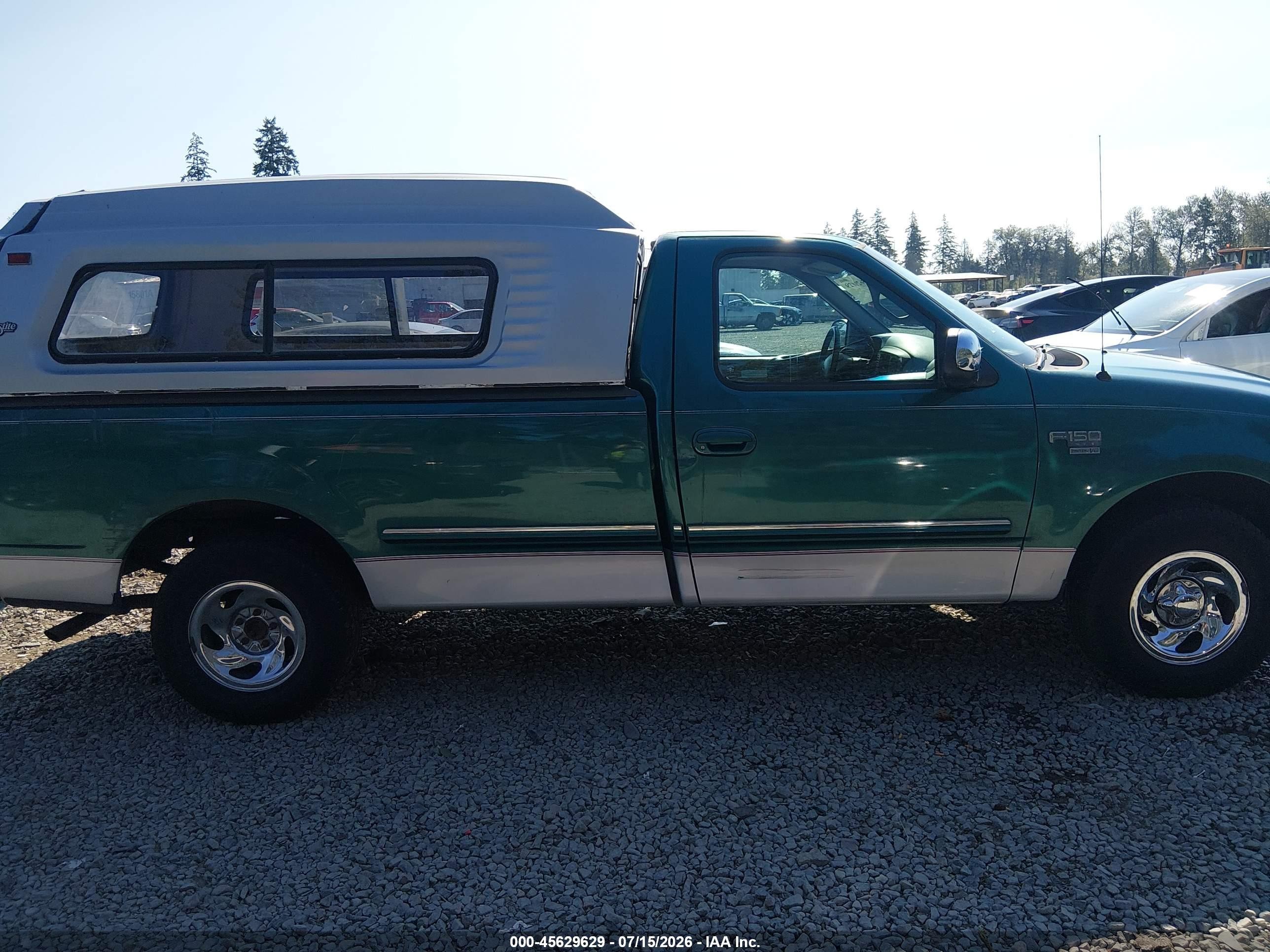 1998 Ford F-150 Lariat/standard/xl/xlt Зеленый vin: 2FTRF17W2WCA60627