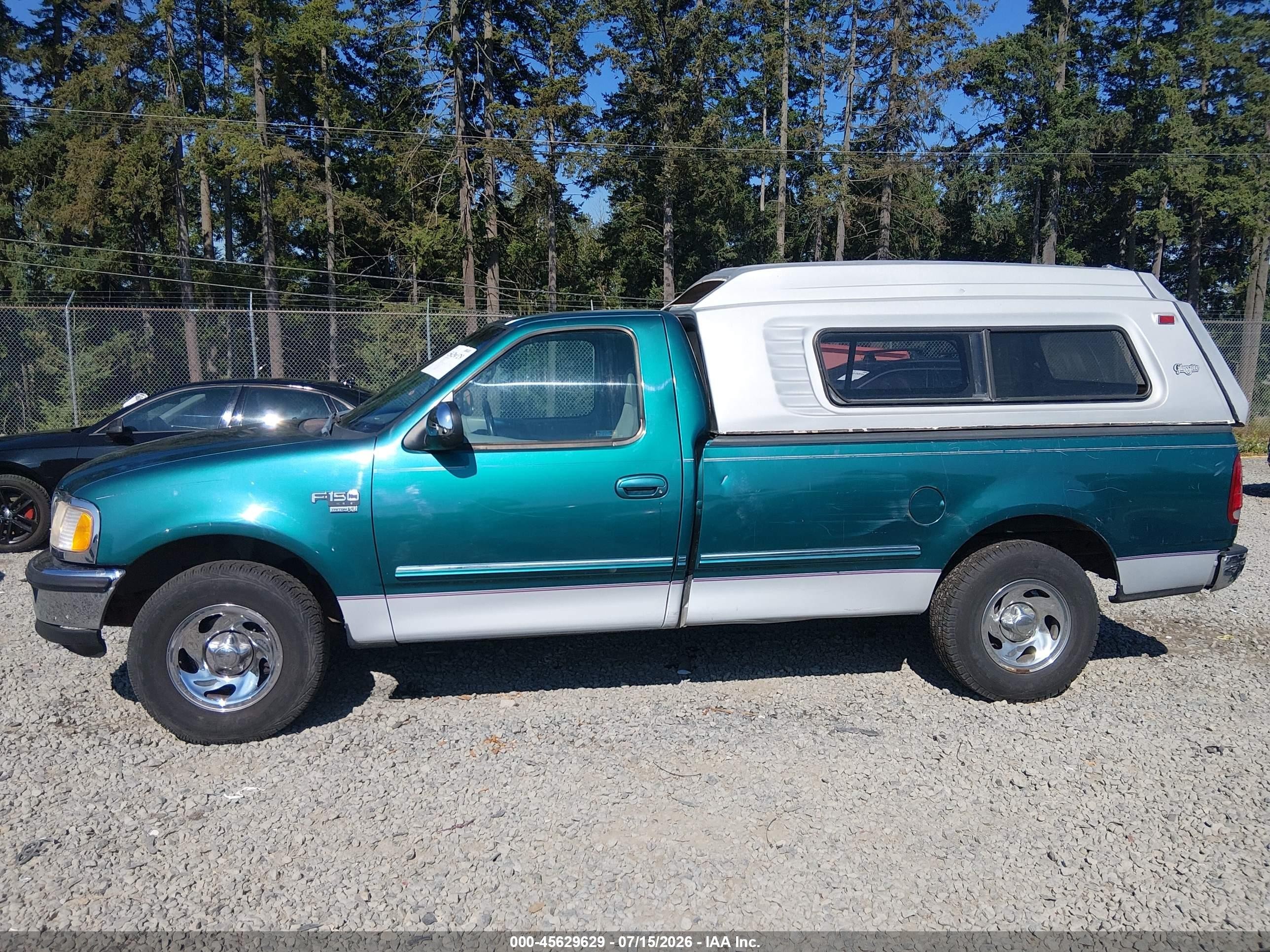 1998 Ford F-150 Lariat/standard/xl/xlt Зеленый vin: 2FTRF17W2WCA60627