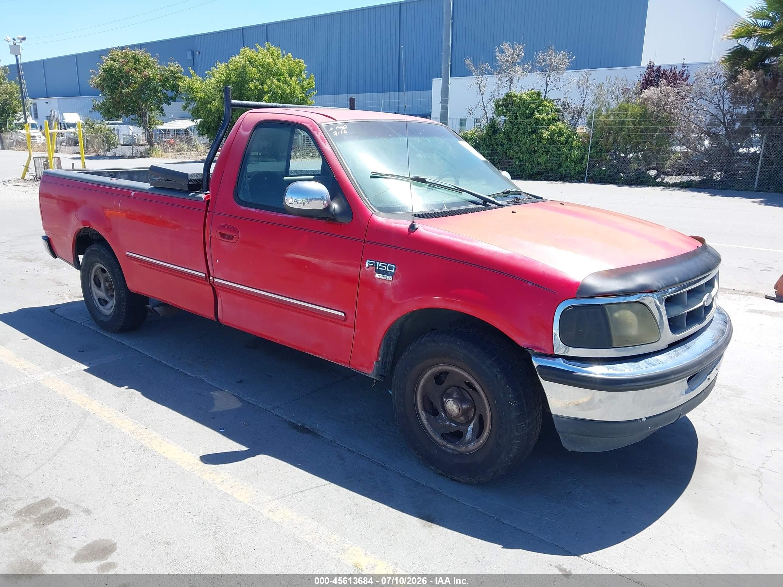 1998 Ford F-150 Lariat/standard/xl/xlt Red vin: 2FTRF17W6WCA62252