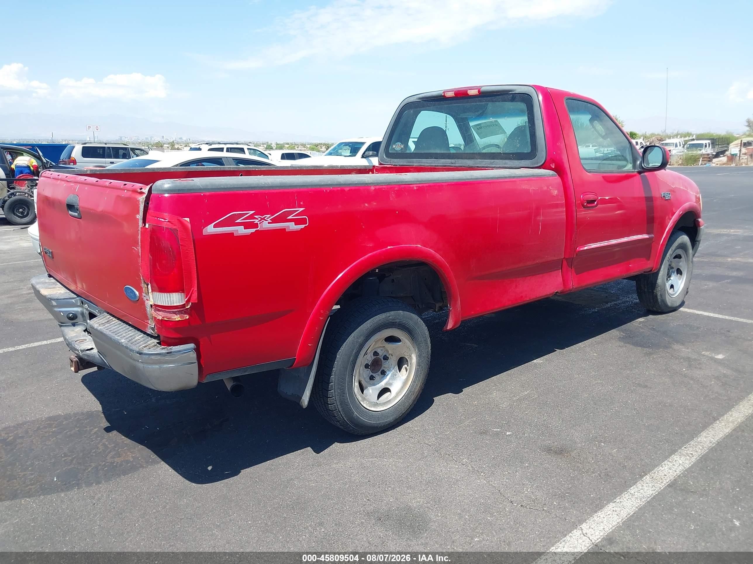 2003 Ford F-150 Xl/xlt Red vin: 2FTRF18203CA56809