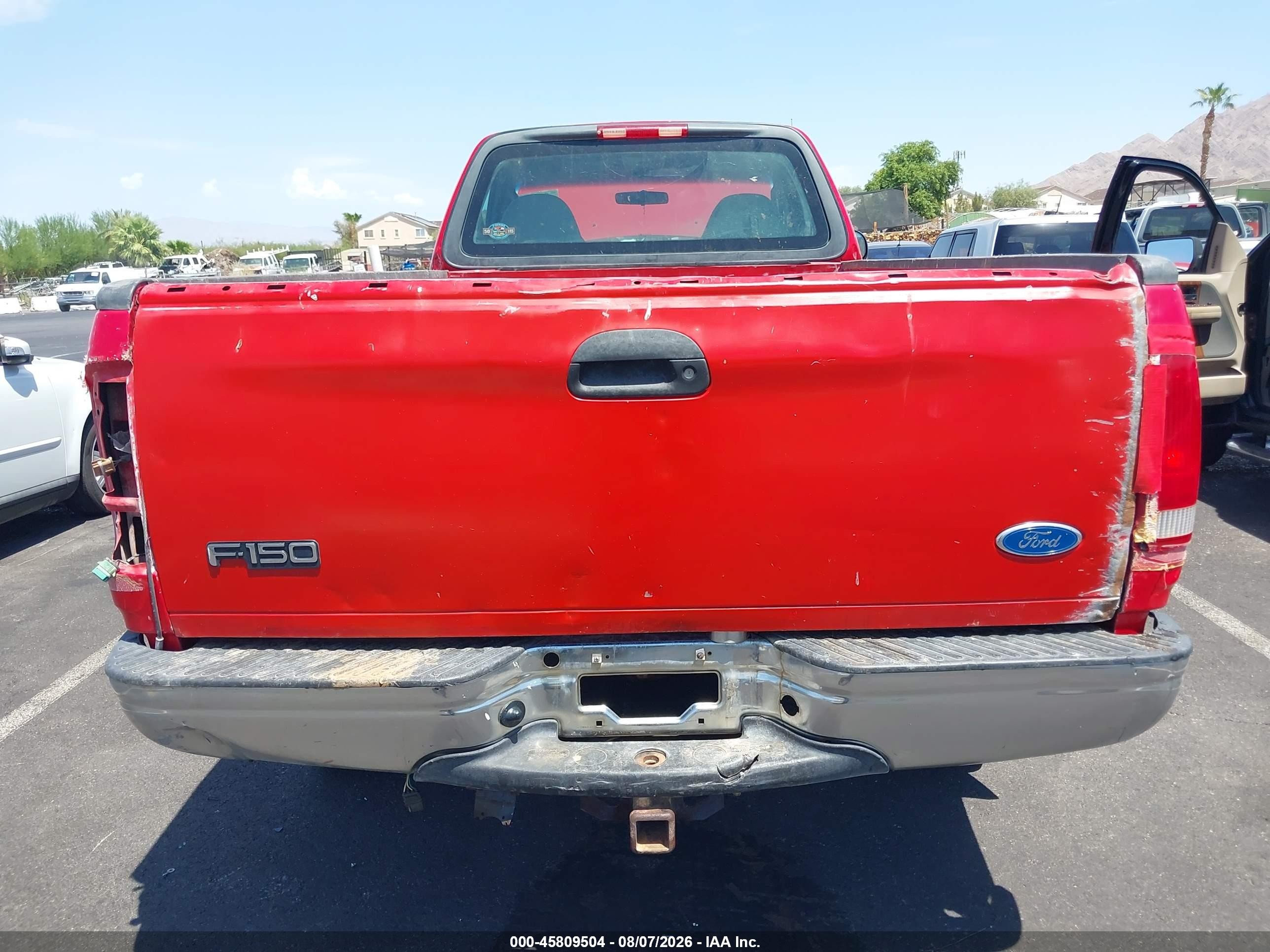 2003 Ford F-150 Xl/xlt Red vin: 2FTRF18203CA56809