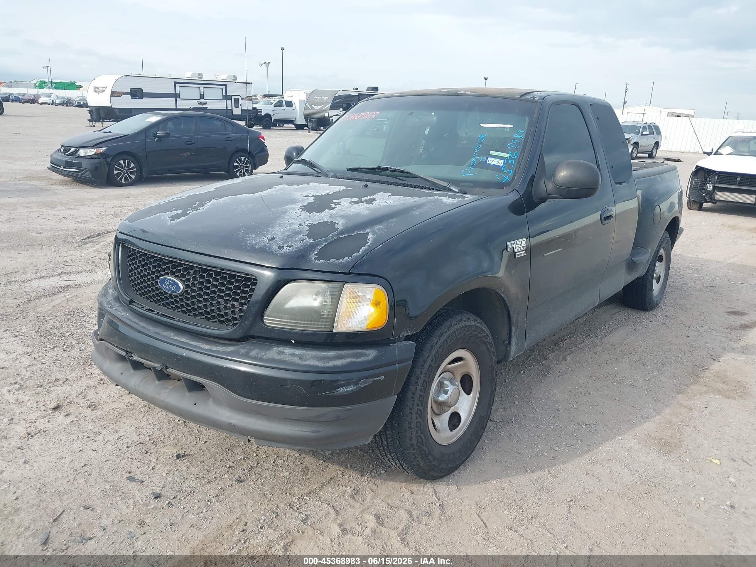 2002 Ford F-150 Lariat/xl/xlt Black vin: 2FTRX07L42CA50754