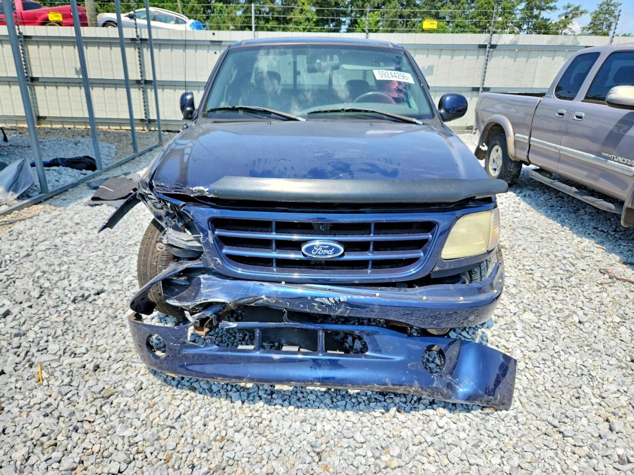 2003 Ford F150 Blue vin: 2FTRX07L63CA75401