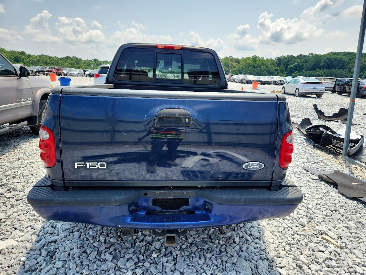 2003 Ford F150 Blue vin: 2FTRX07L63CA75401