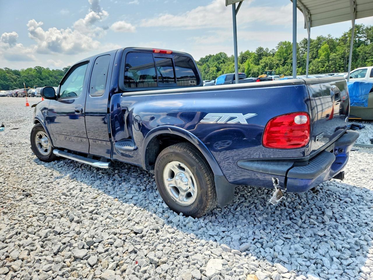 2003 Ford F150 Blue vin: 2FTRX07L63CA75401