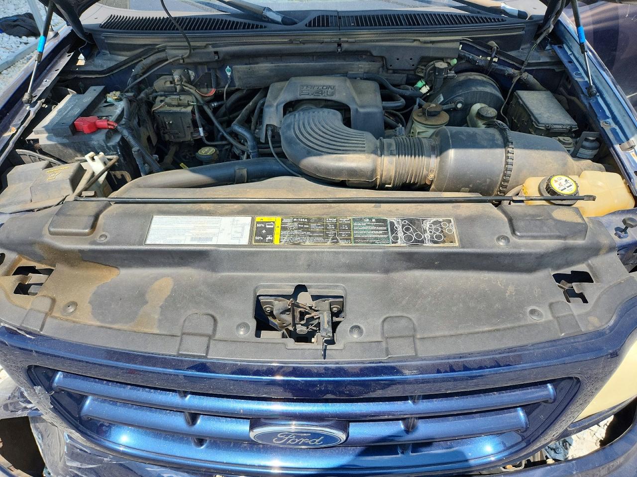 2003 Ford F150 Blue vin: 2FTRX07L63CA75401