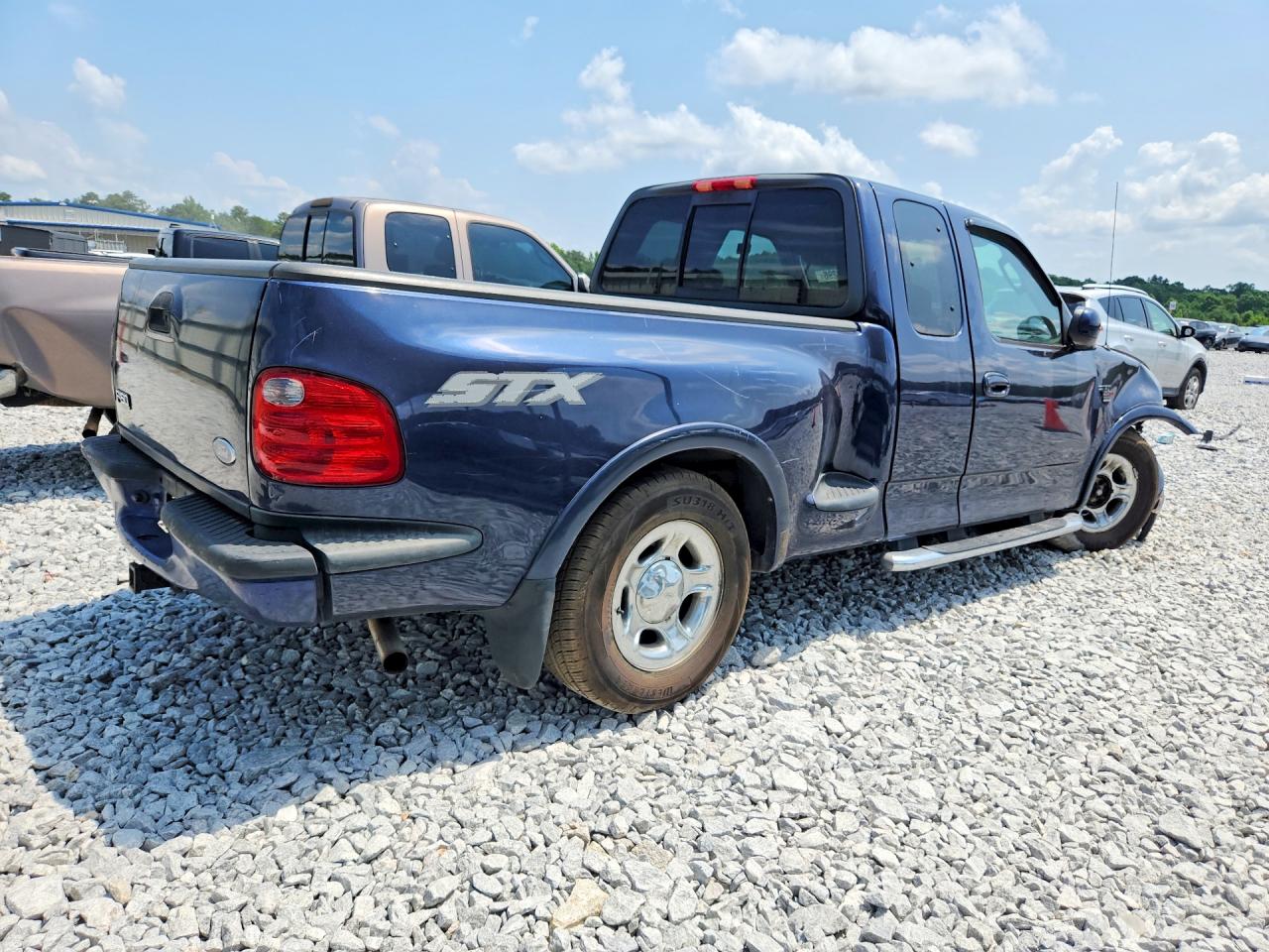 2003 Ford F150 Blue vin: 2FTRX07L63CA75401