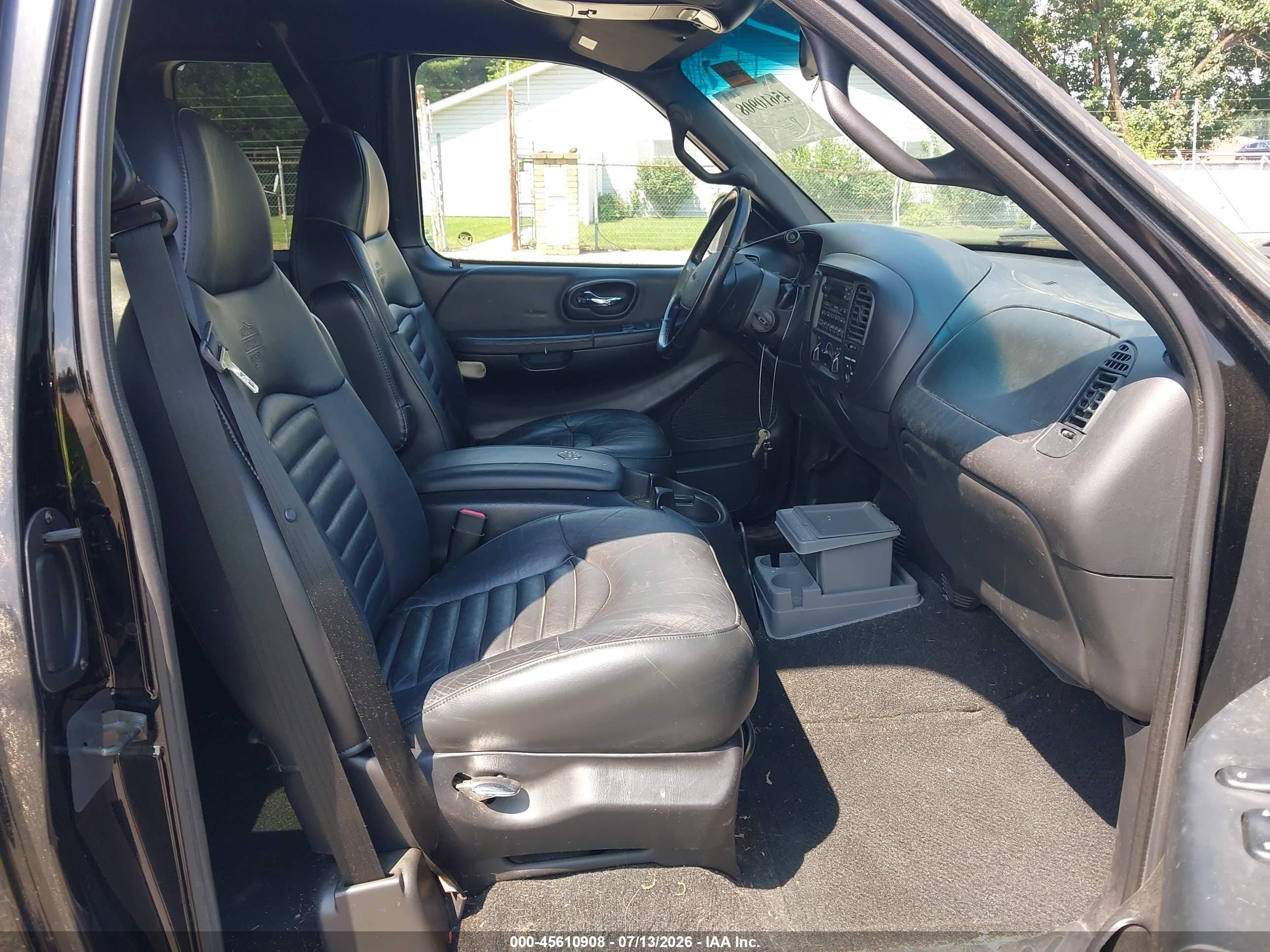 2000 Ford F-150 Lariat/xl/xlt Black vin: 2FTRX07L7YCB16979